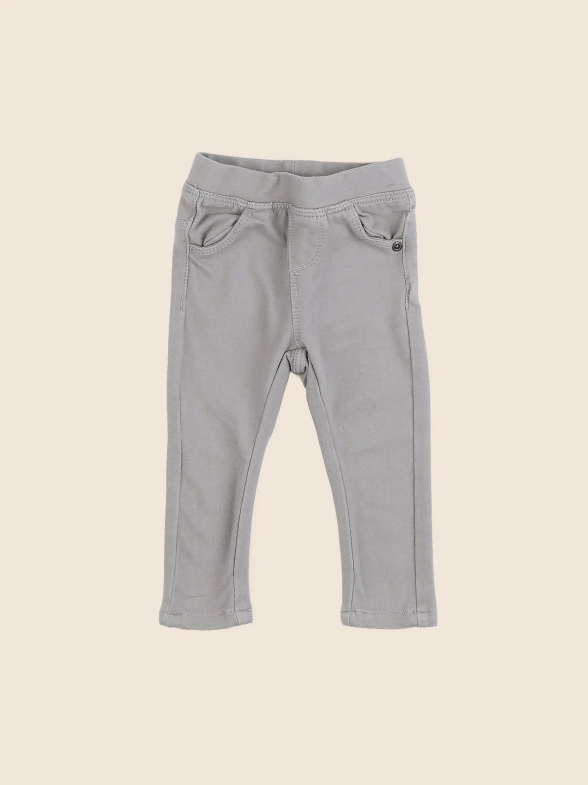 Vertbaudet - jegging gris - 9 mois