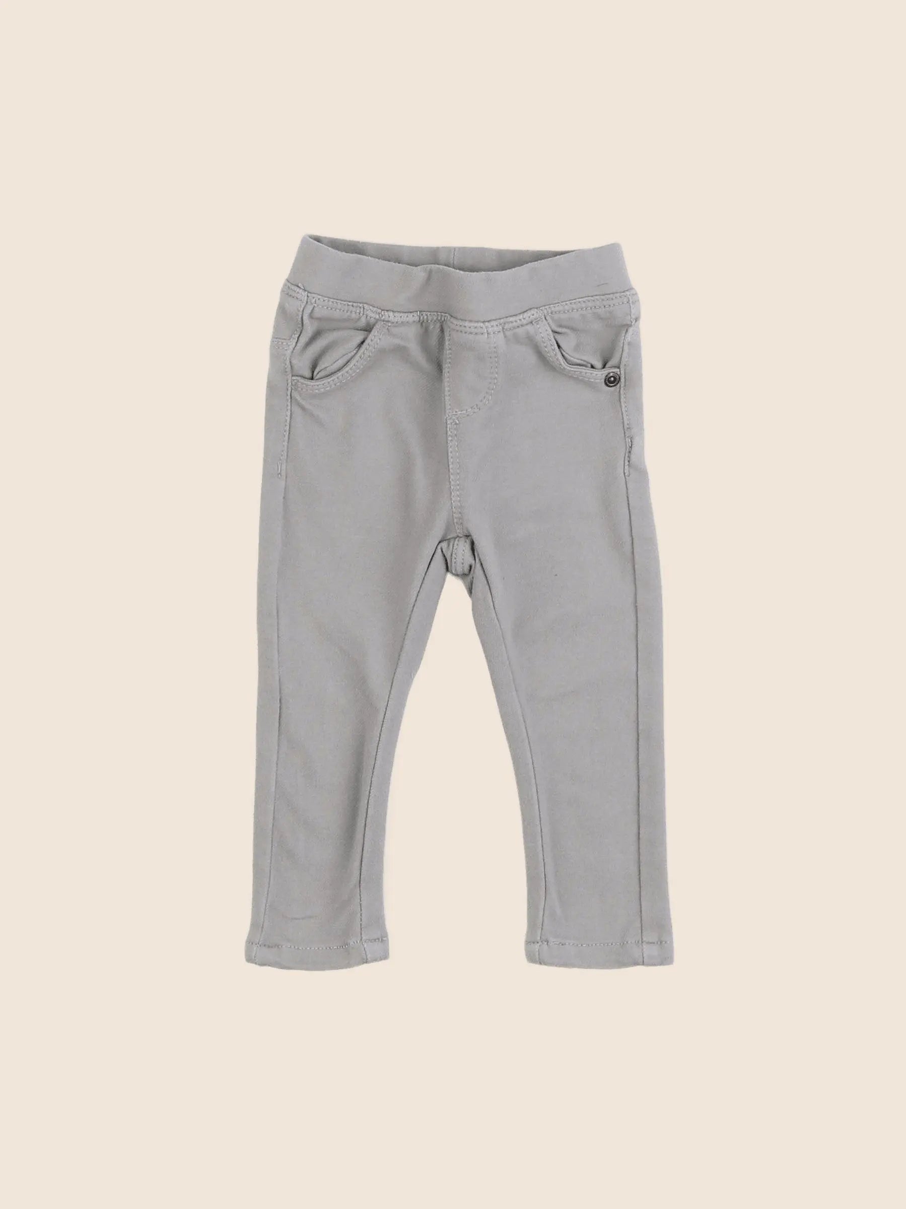 Vertbaudet - jegging gris - 9 mois