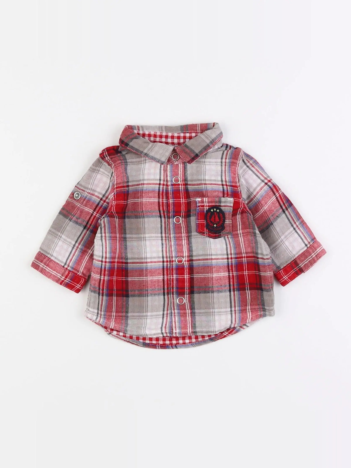 Petit Bateau - chemise multicolore - 3 mois