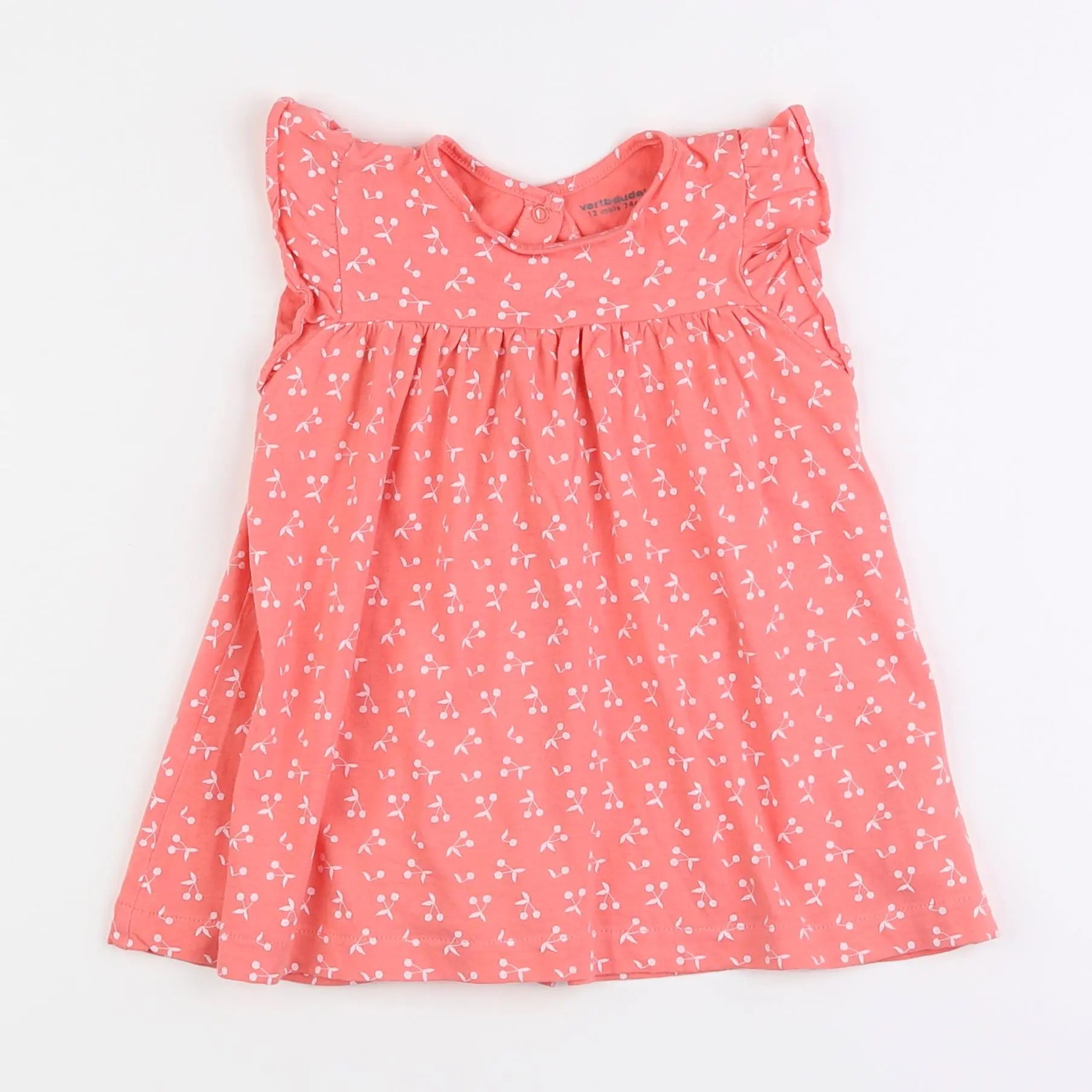 Vertbaudet - robe rose - 12 mois