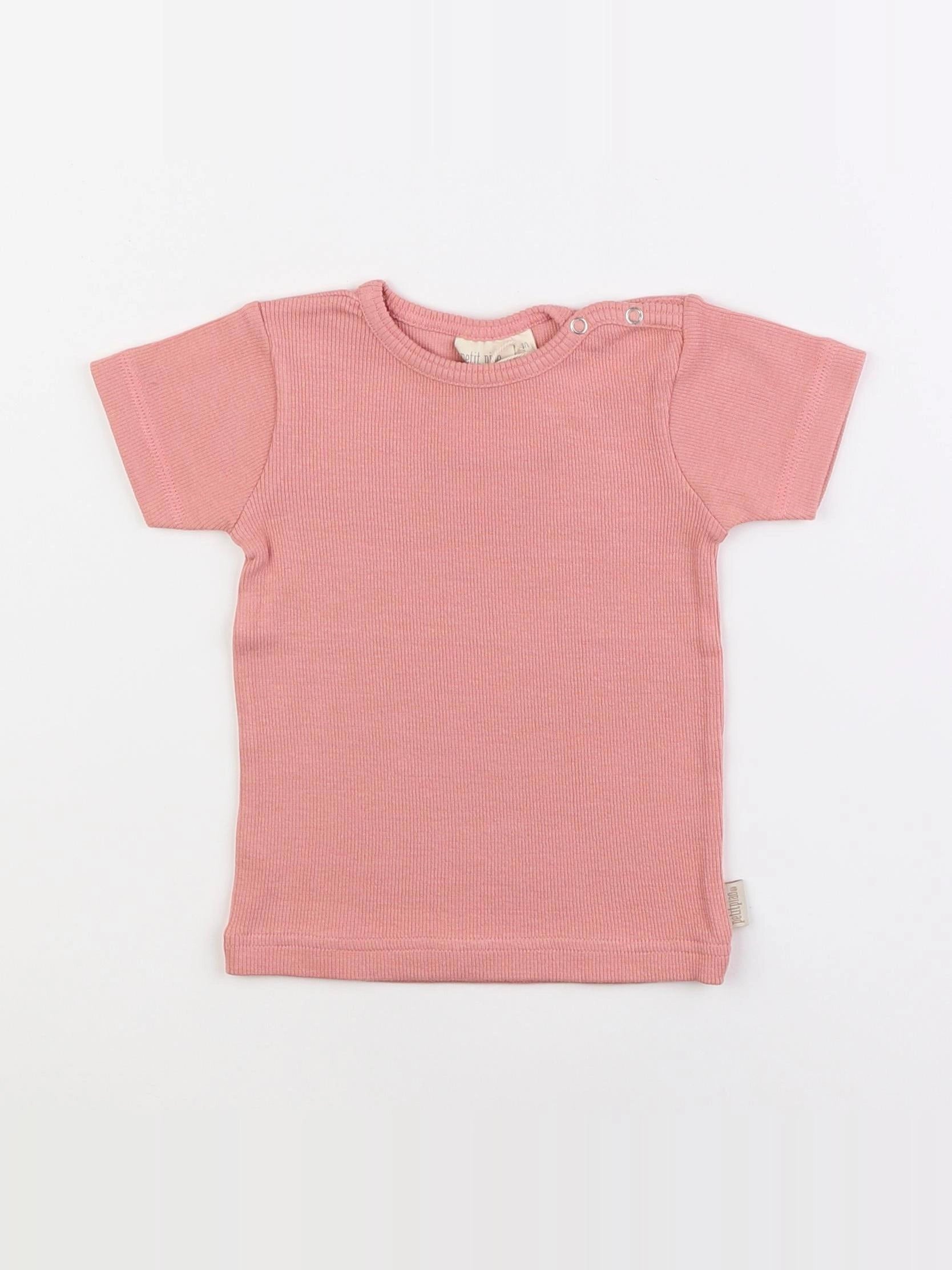 Petit Piao - tee-shirt rose - 12 mois
