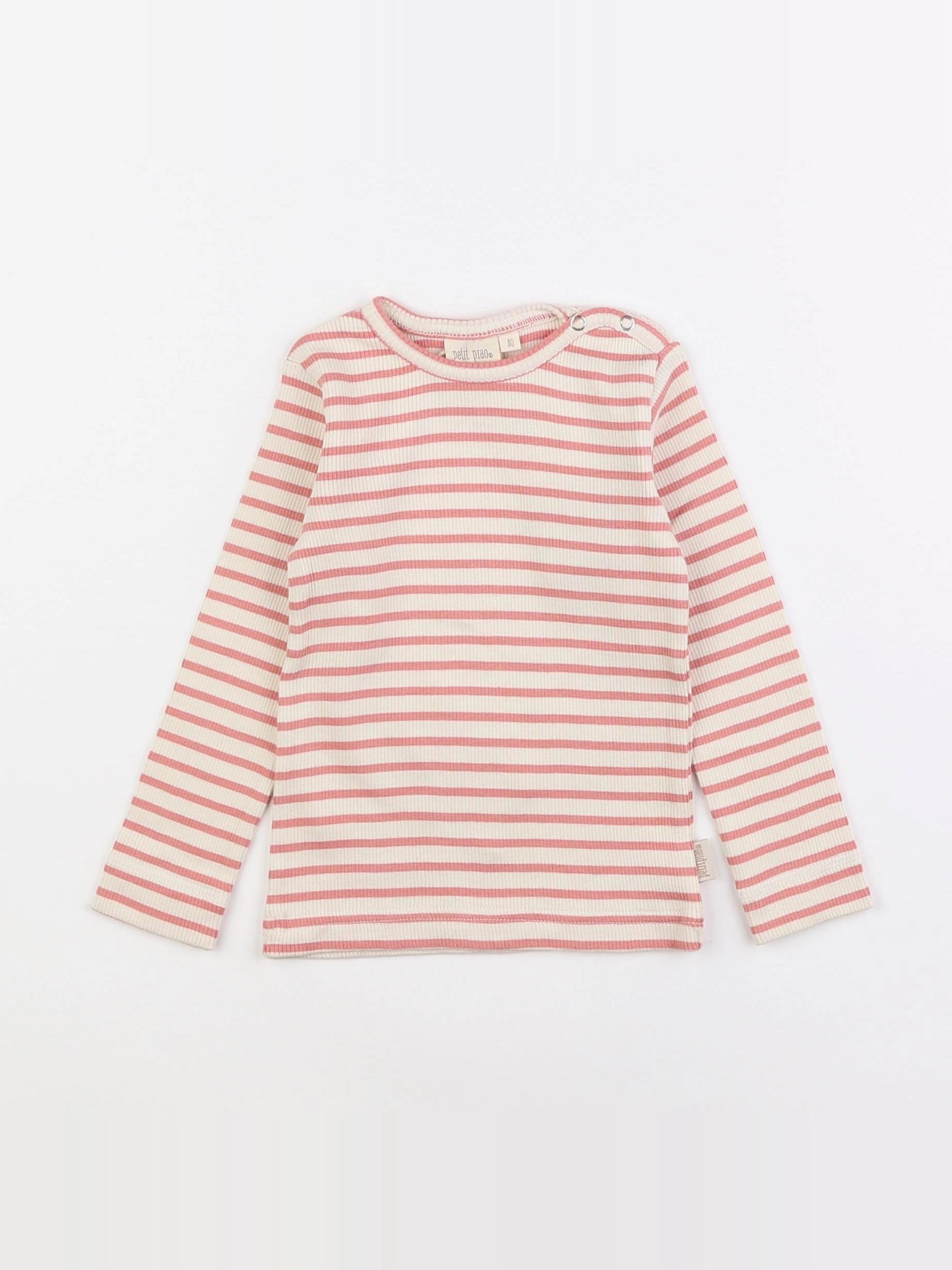 Petit Piao - tee-shirt rose - 12 mois