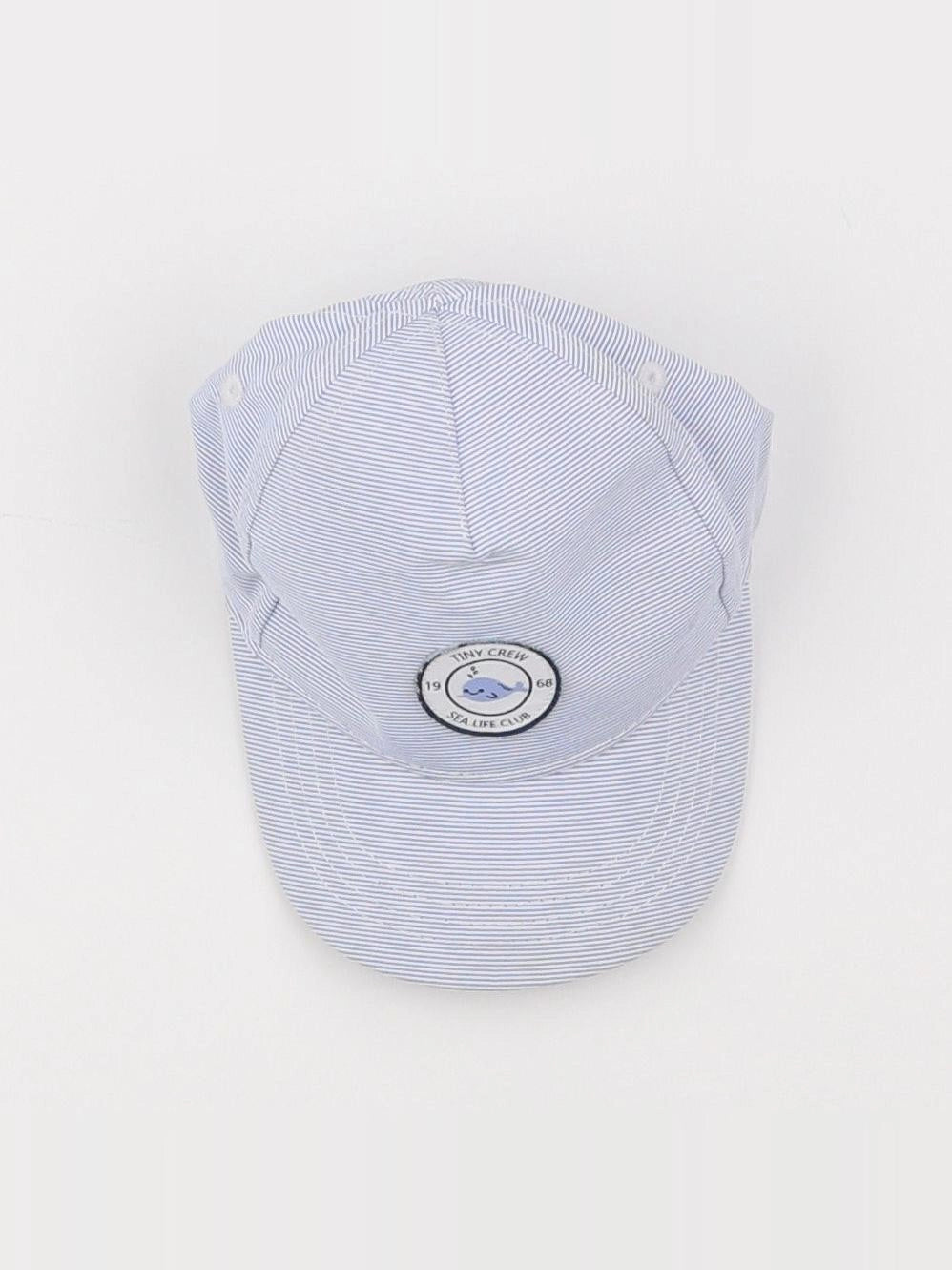 H&M - casquette bleu - 6/9 mois