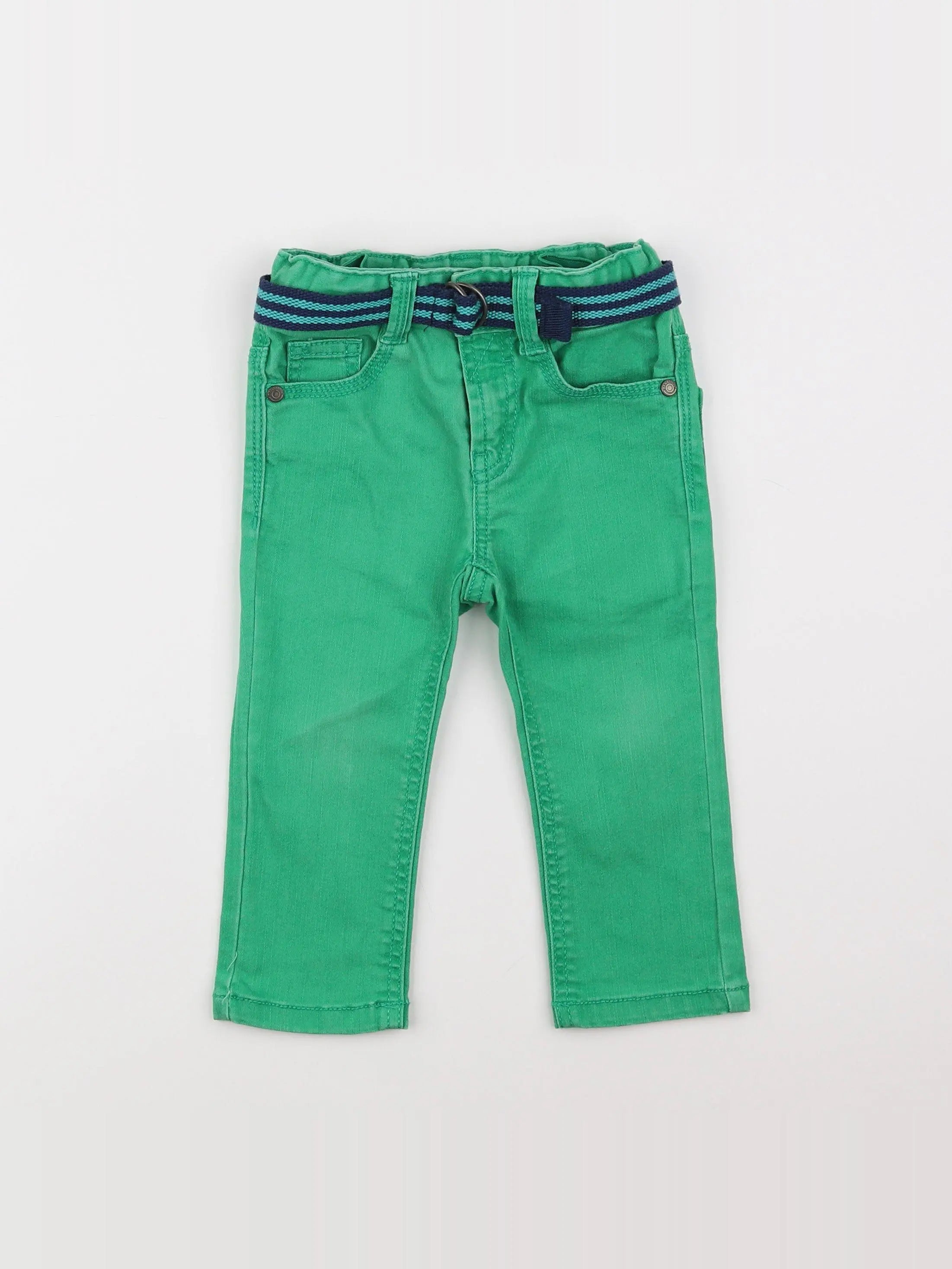 Benetton - pantalon vert - 12 mois