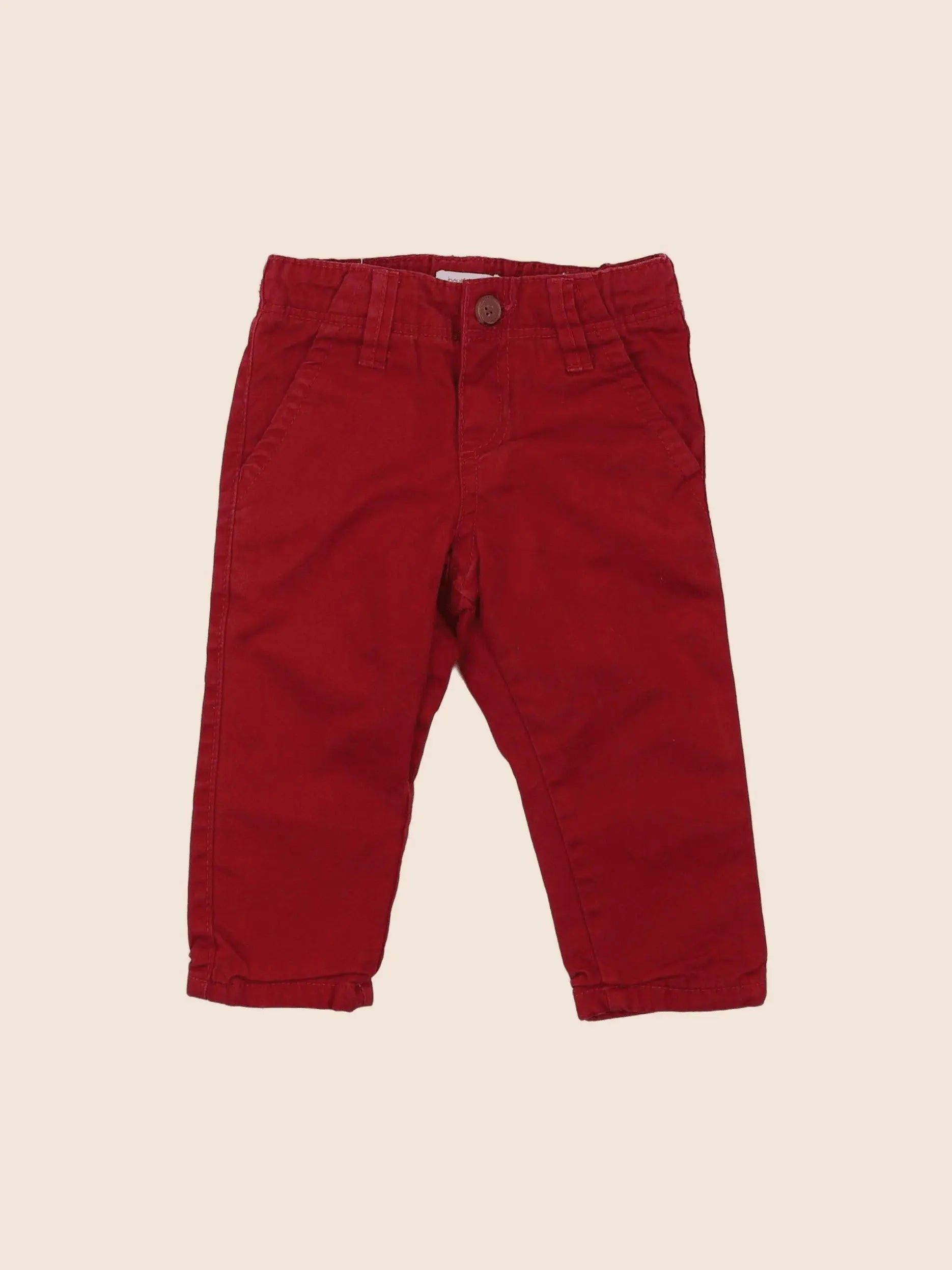 Boutchou - pantalon rouge - 6 mois