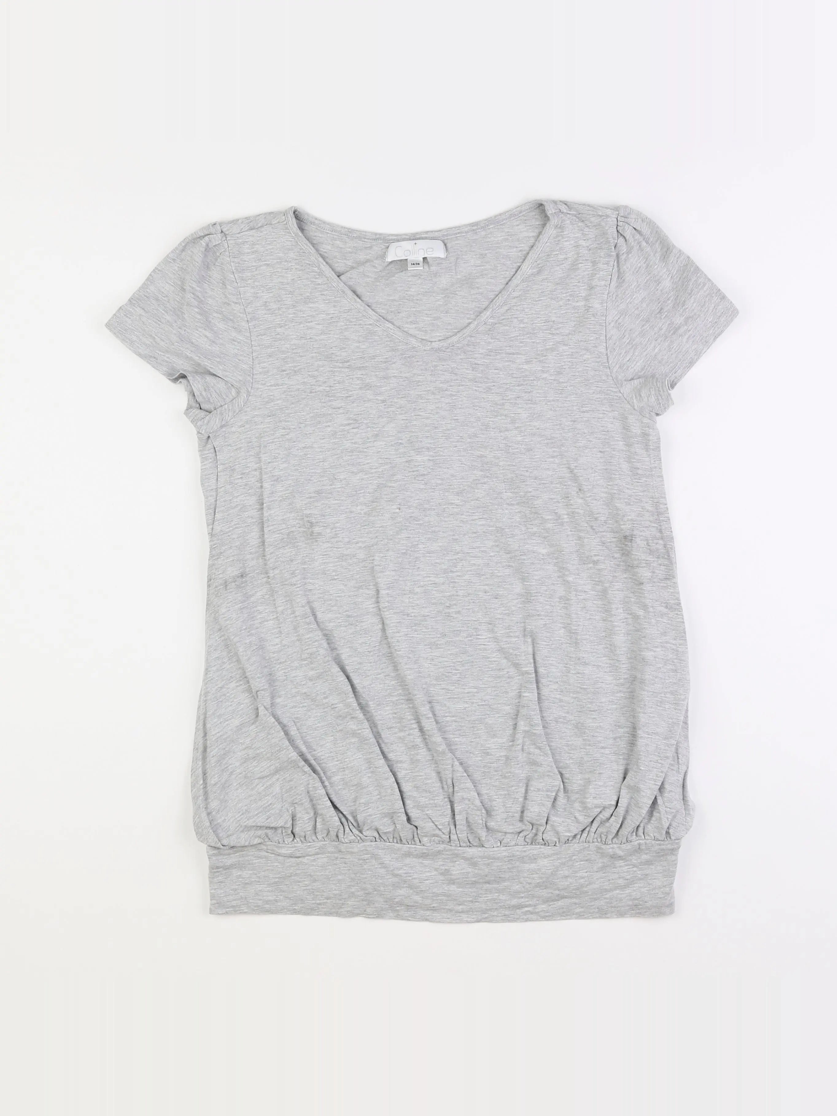 Vertbaudet - tee-shirt grossesse gris - 34 à 36