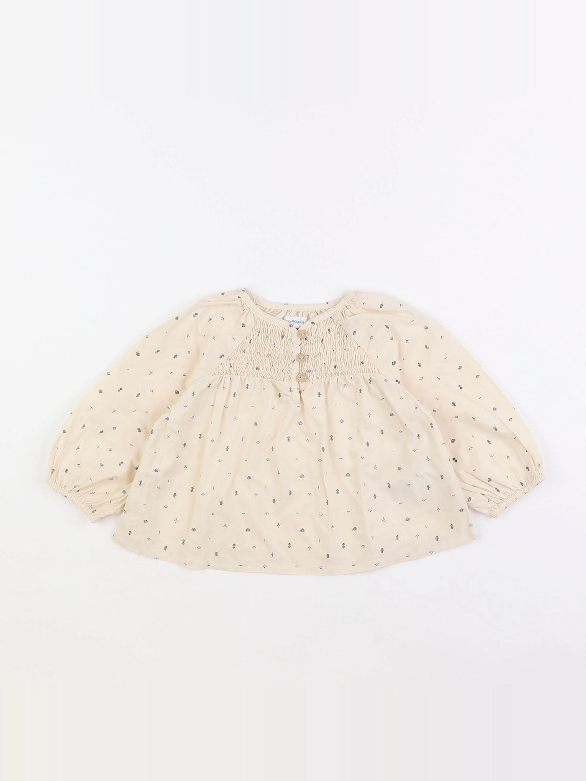 Vertbaudet - blouse beige - 18 mois