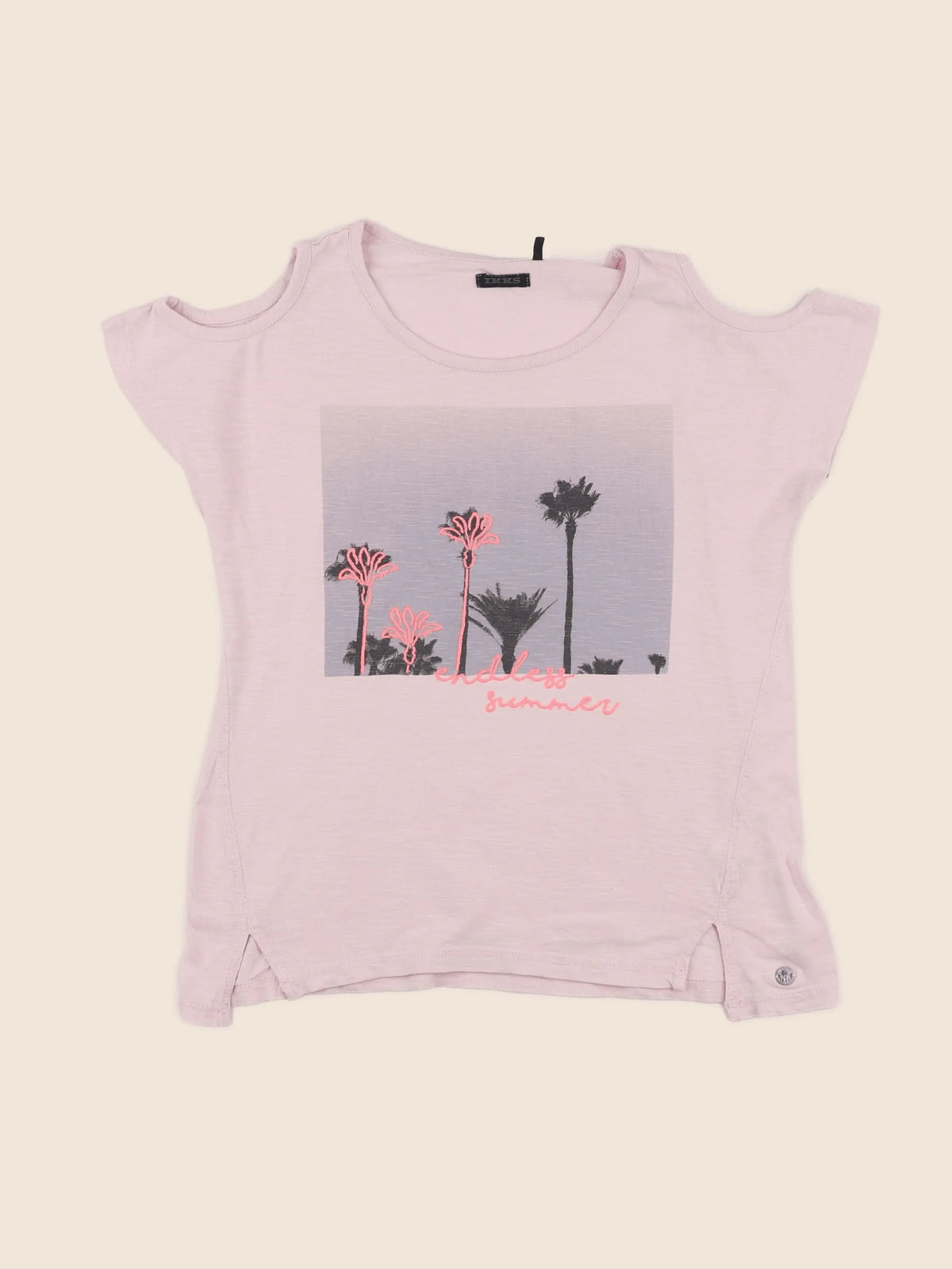 IKKS - tee-shirt rose - 10 ans