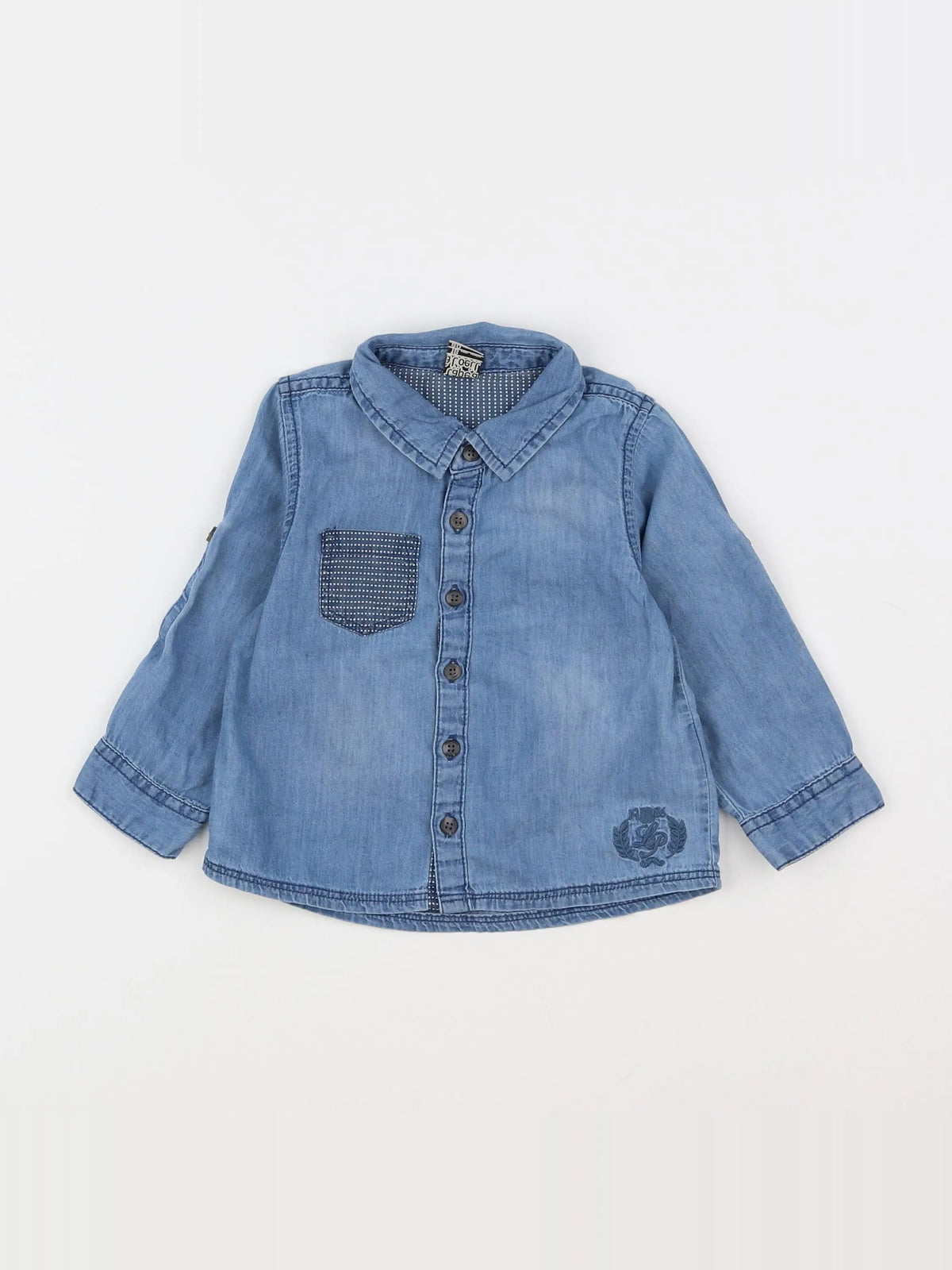 Tape à l'oeil - chemise bleu - 18 mois