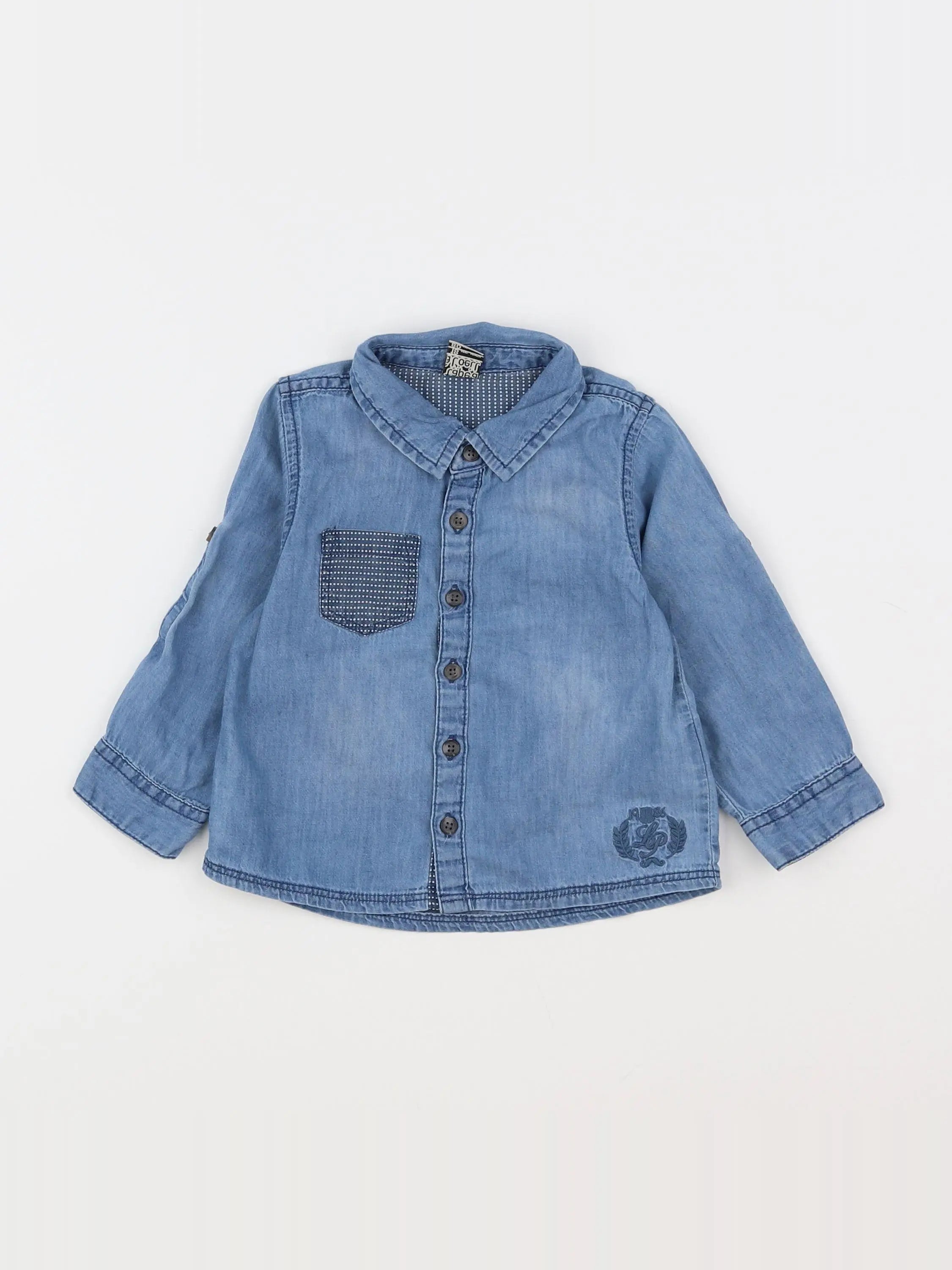 Tape à l'oeil - chemise bleu - 18 mois