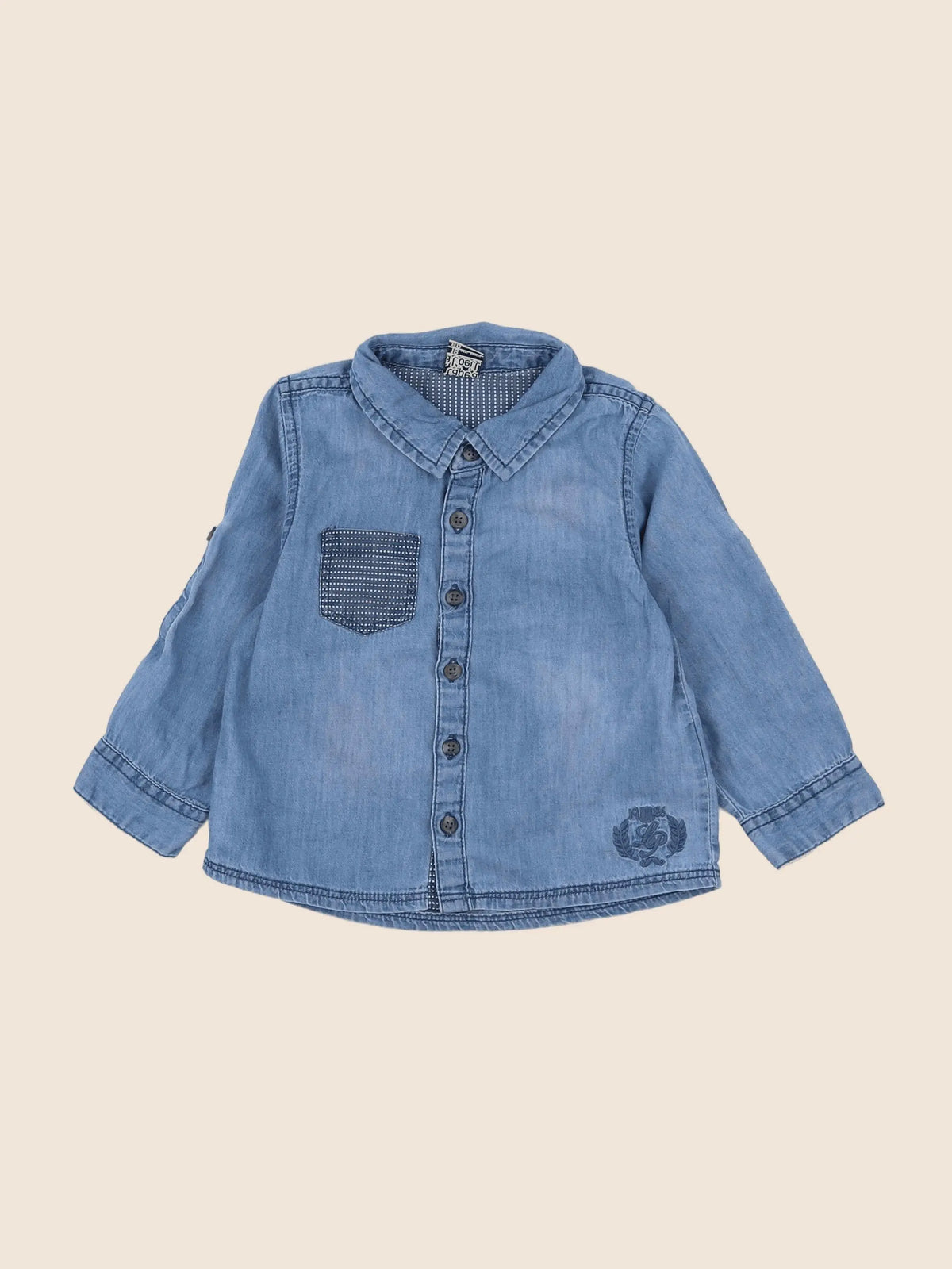 Tape à l'oeil - chemise bleu - 18 mois