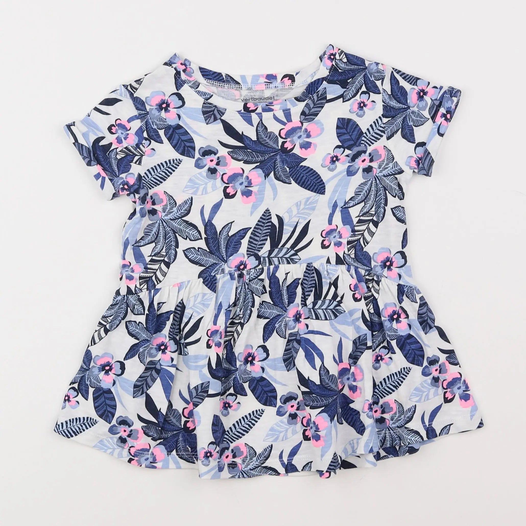 Vertbaudet - robe multicolore - 2 ans