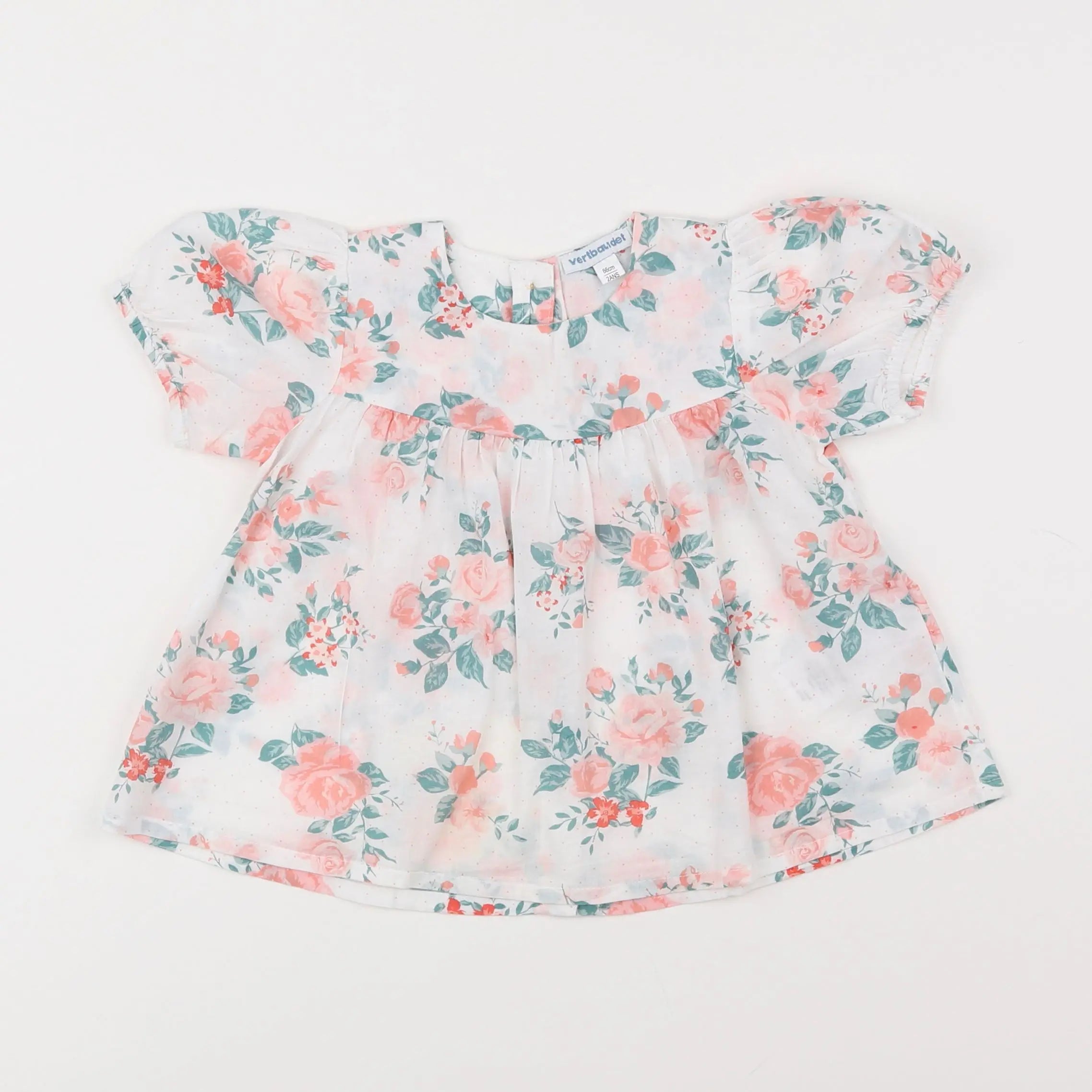 Vertbaudet - blouse blanc - 2 ans