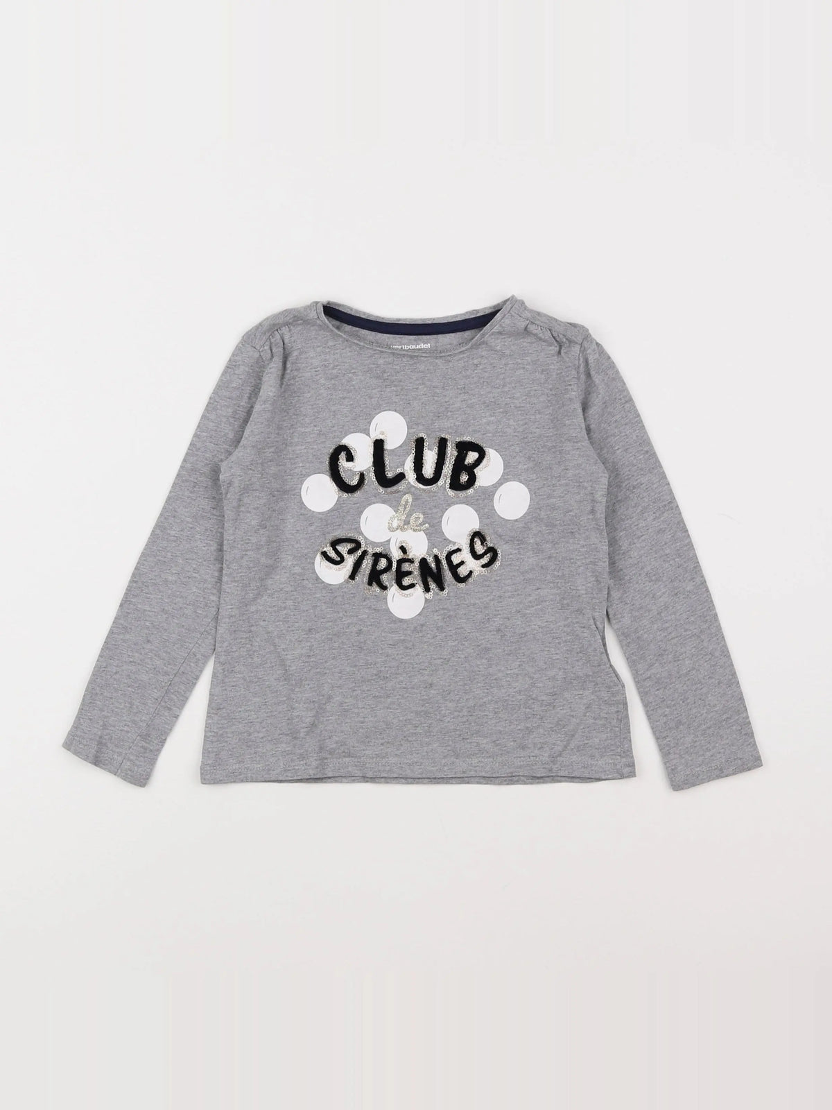 Vertbaudet - tee-shirt gris - 4 ans