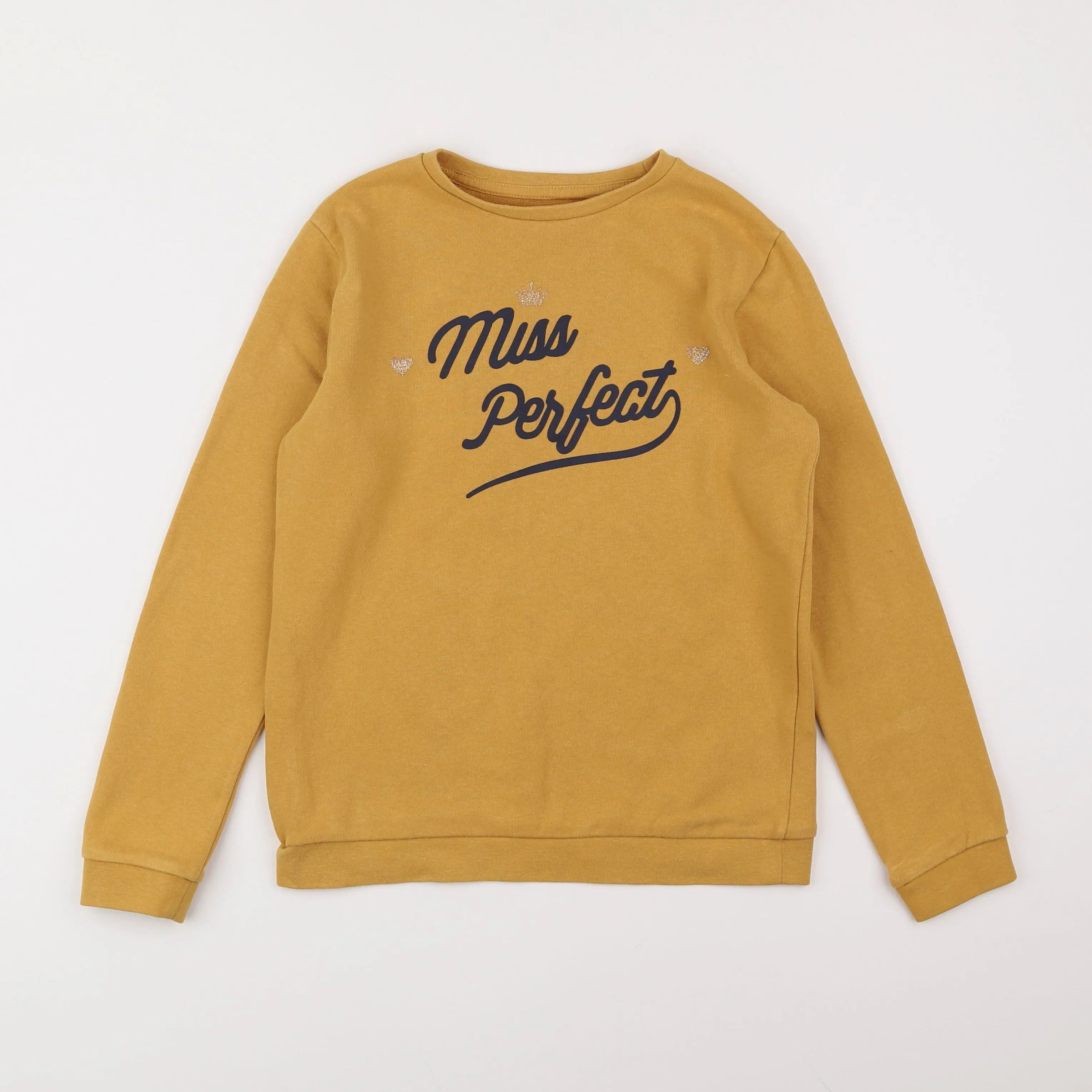 Vertbaudet - sweat jaune - 10 ans