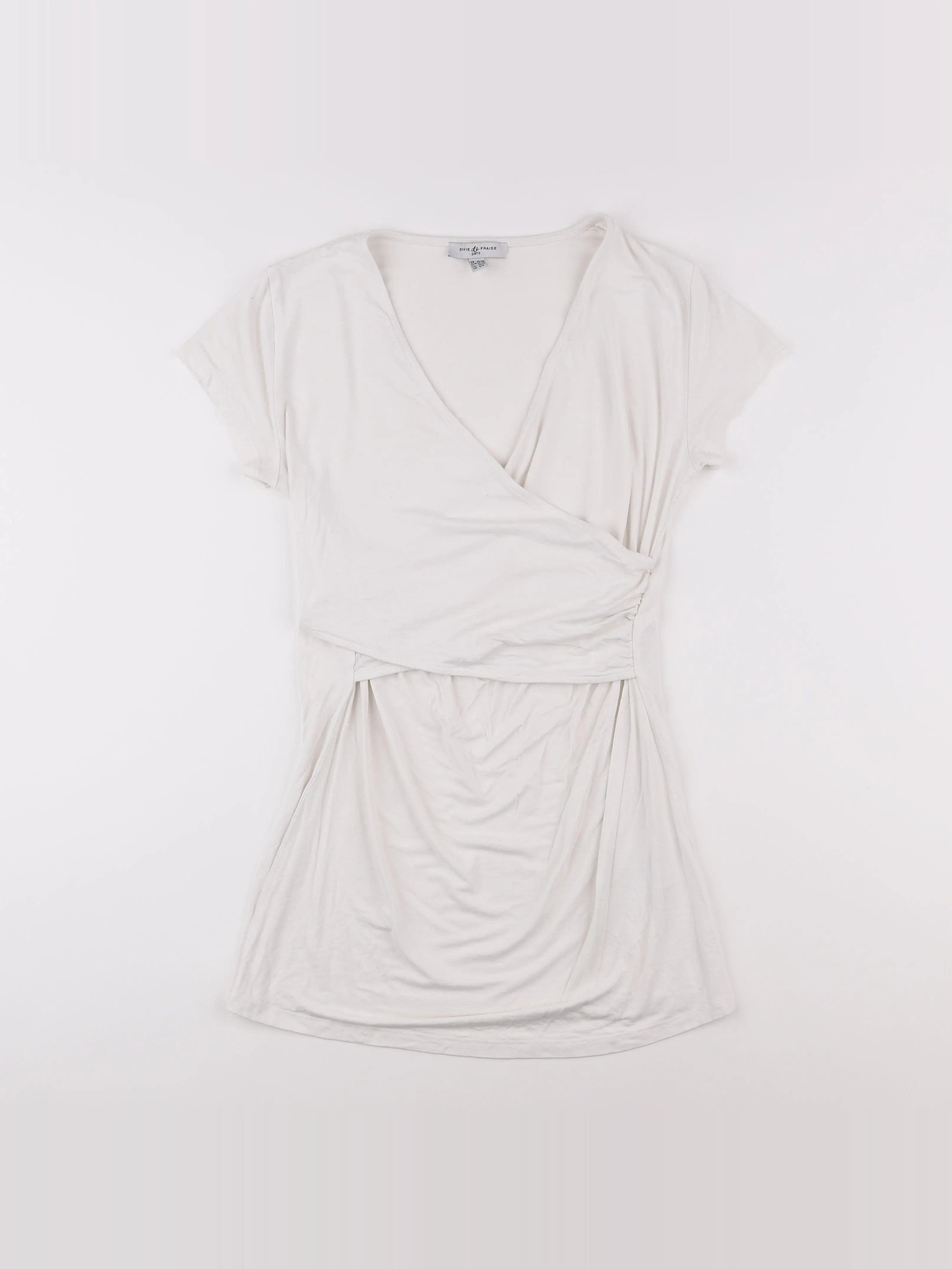 Envie de fraise - tee-shirt grossesse blanc - 38 à 40
