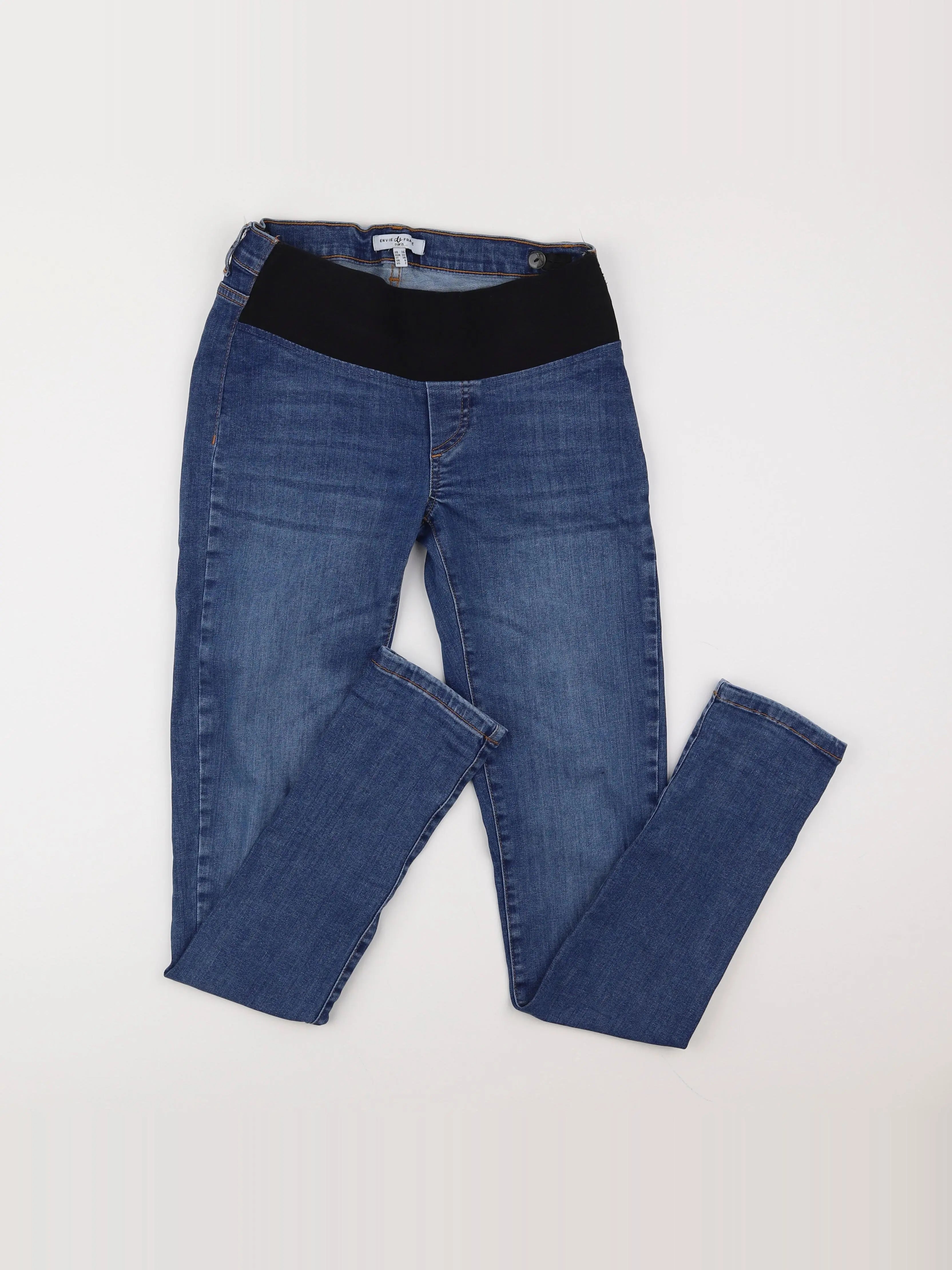 Envie de fraise - jean grossesse bleu - 34