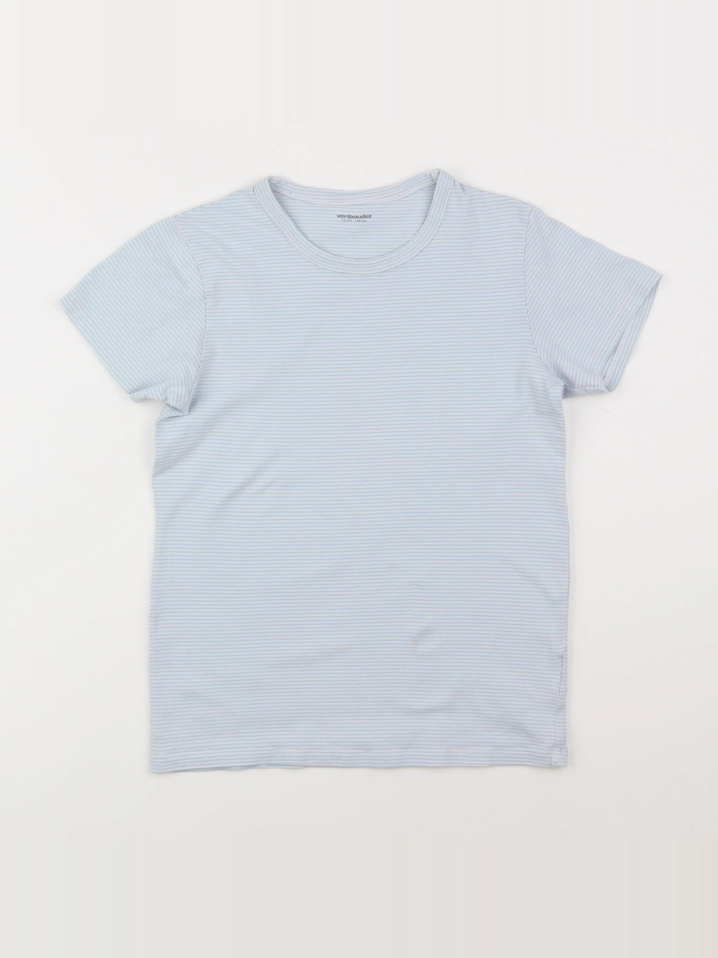 Vertbaudet - maillot de corps bleu, blanc - 12 ans