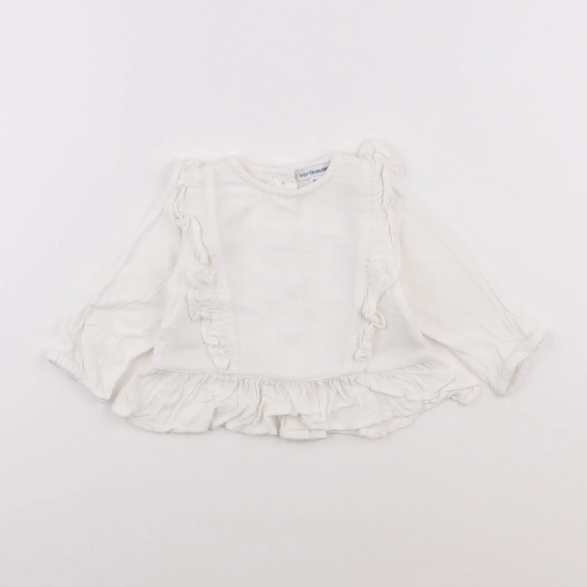 Vertbaudet - blouse blanc - 6 mois