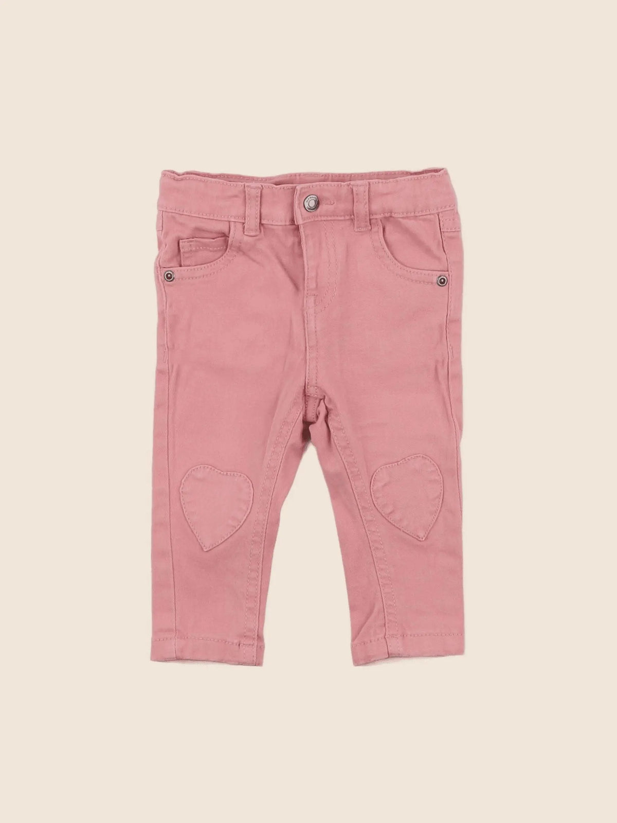 Vertbaudet - jean rose - 6 mois