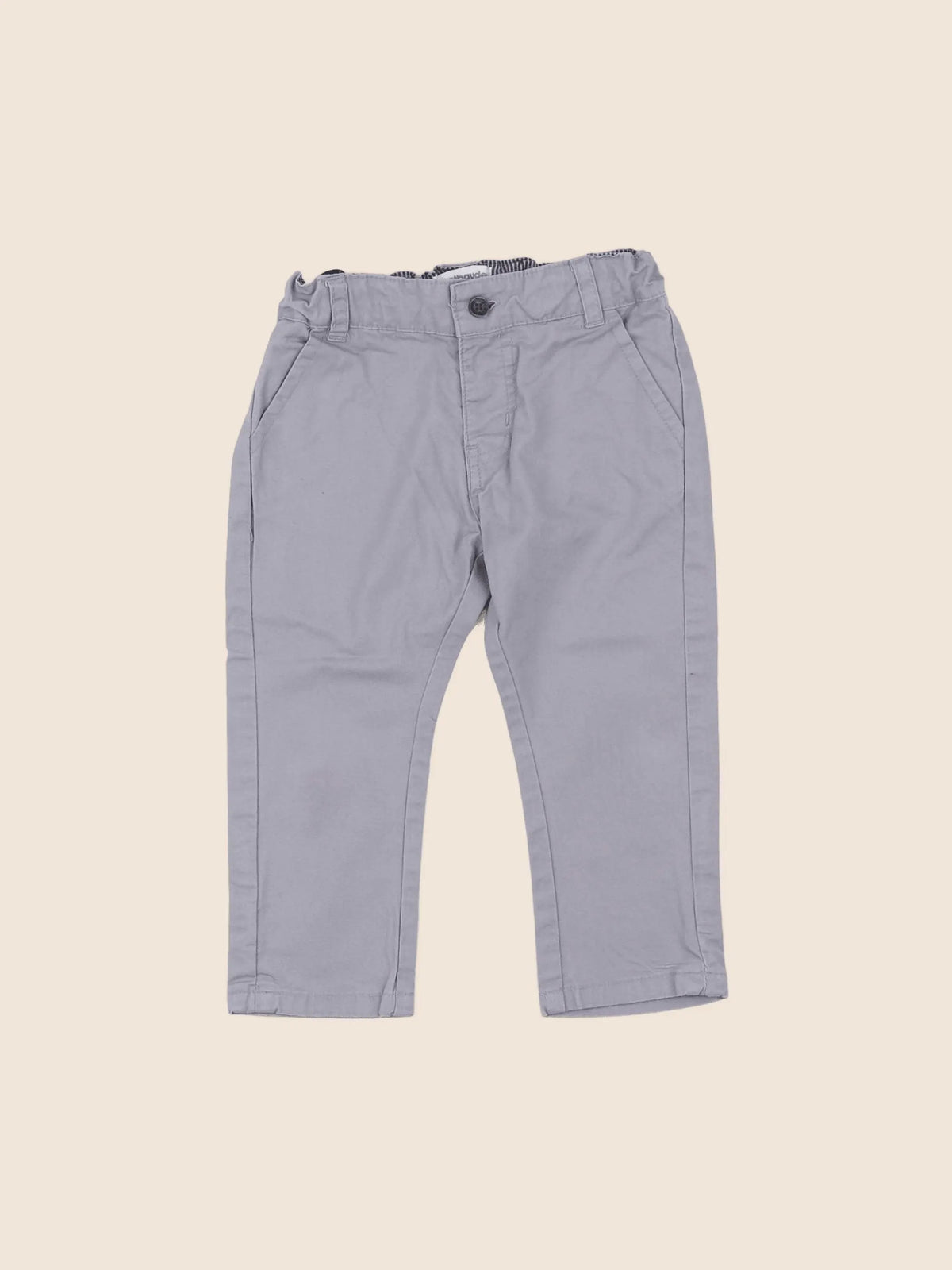 Vertbaudet - pantalon gris - 12 mois