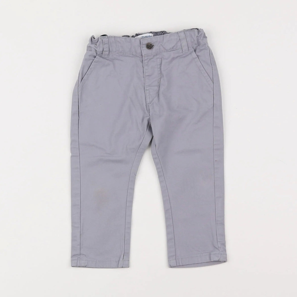 Vertbaudet - pantalon gris - 12 mois