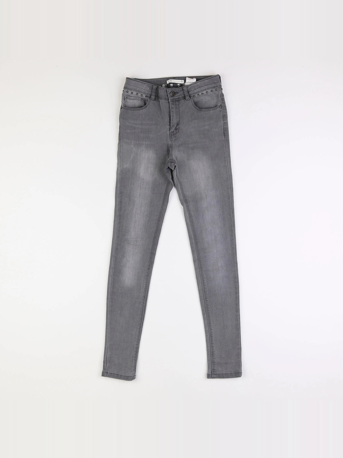 IKKS - jean gris - 10 ans