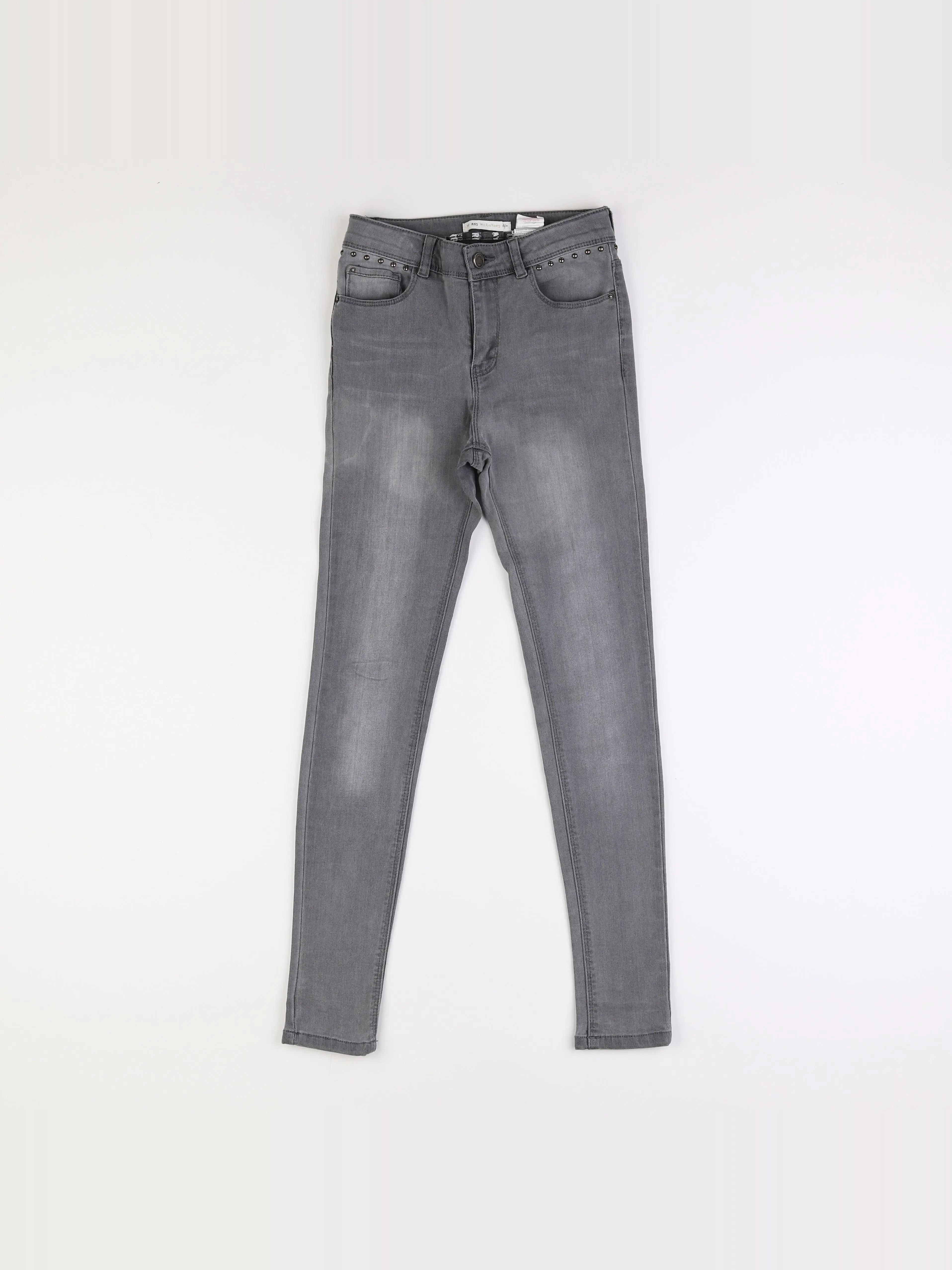 IKKS - jean gris - 10 ans