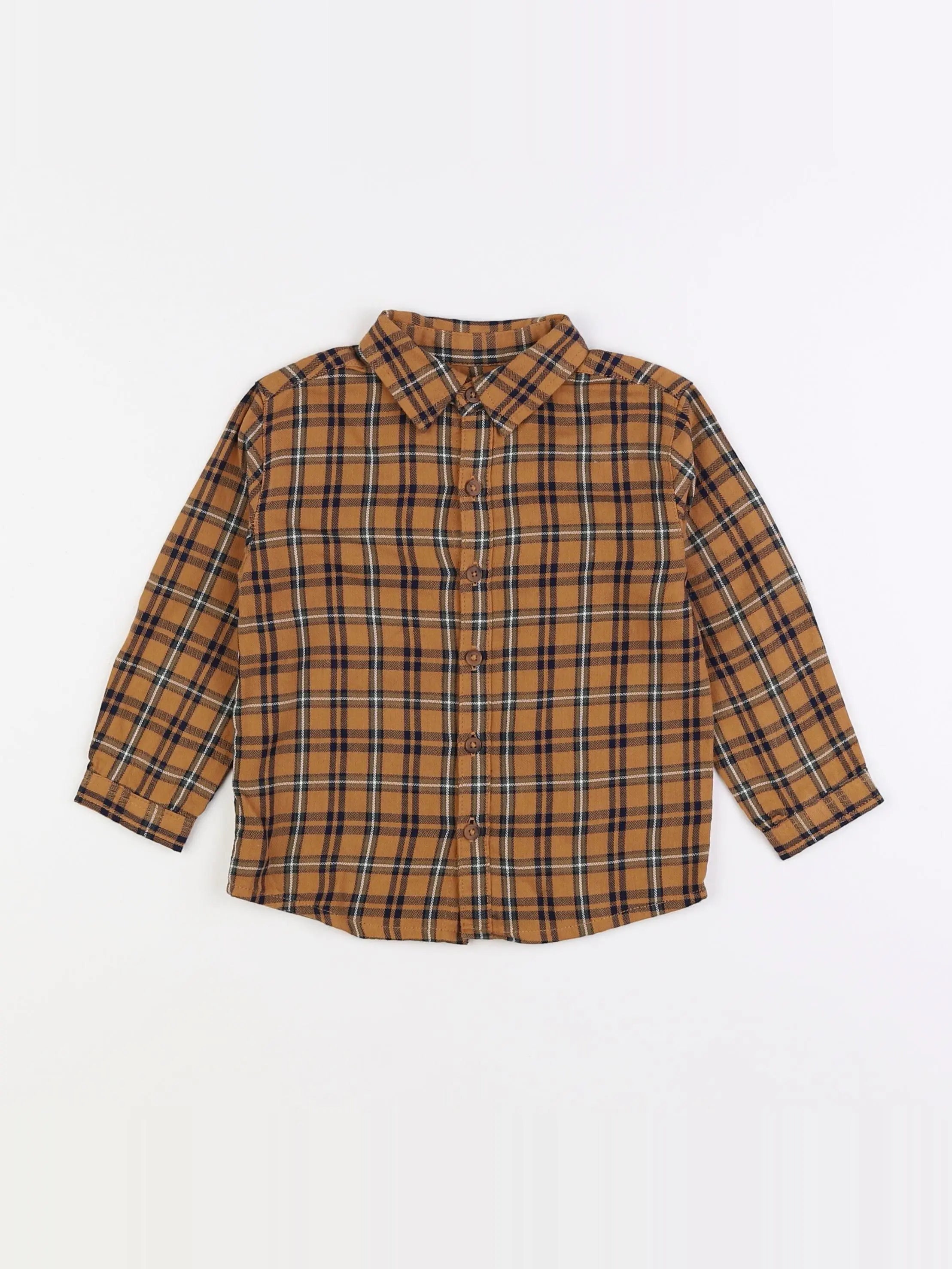 Boutchou - chemise marron - 2 ans