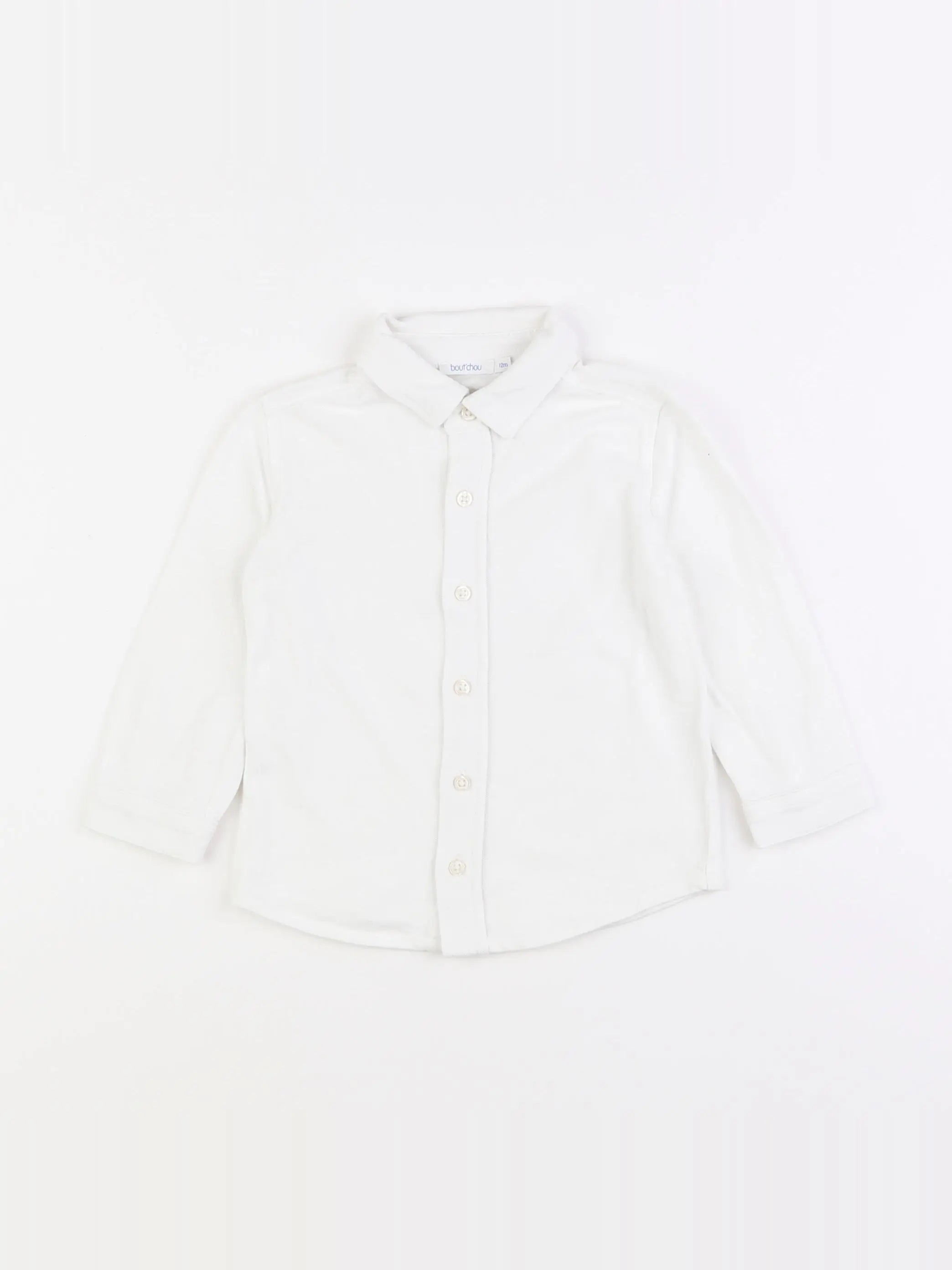 Boutchou - chemise blanc - 12 mois