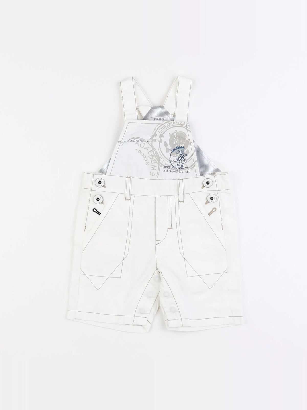 IKKS - salopette blanc - 6 mois