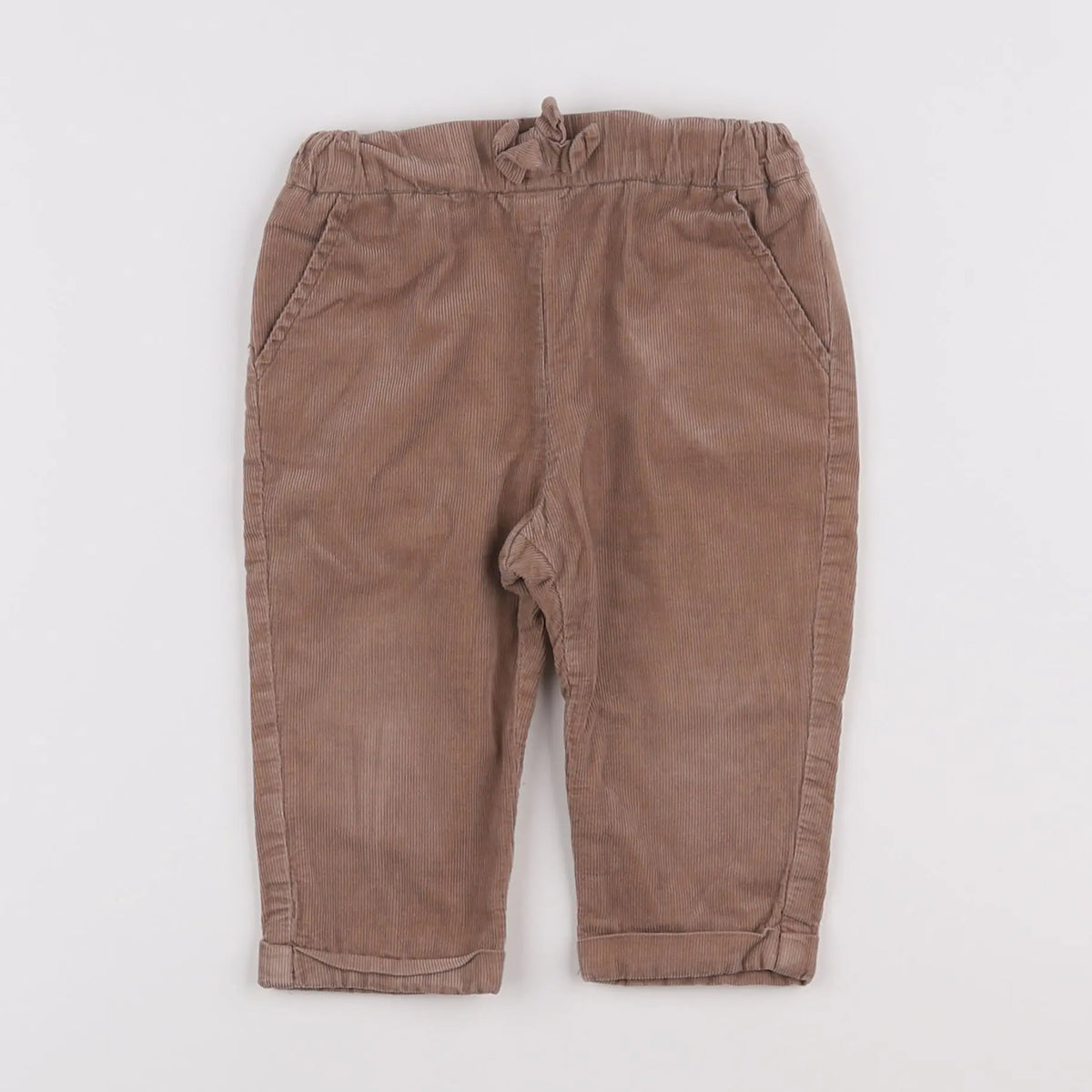 Vertbaudet - pantalon marron - 12 mois