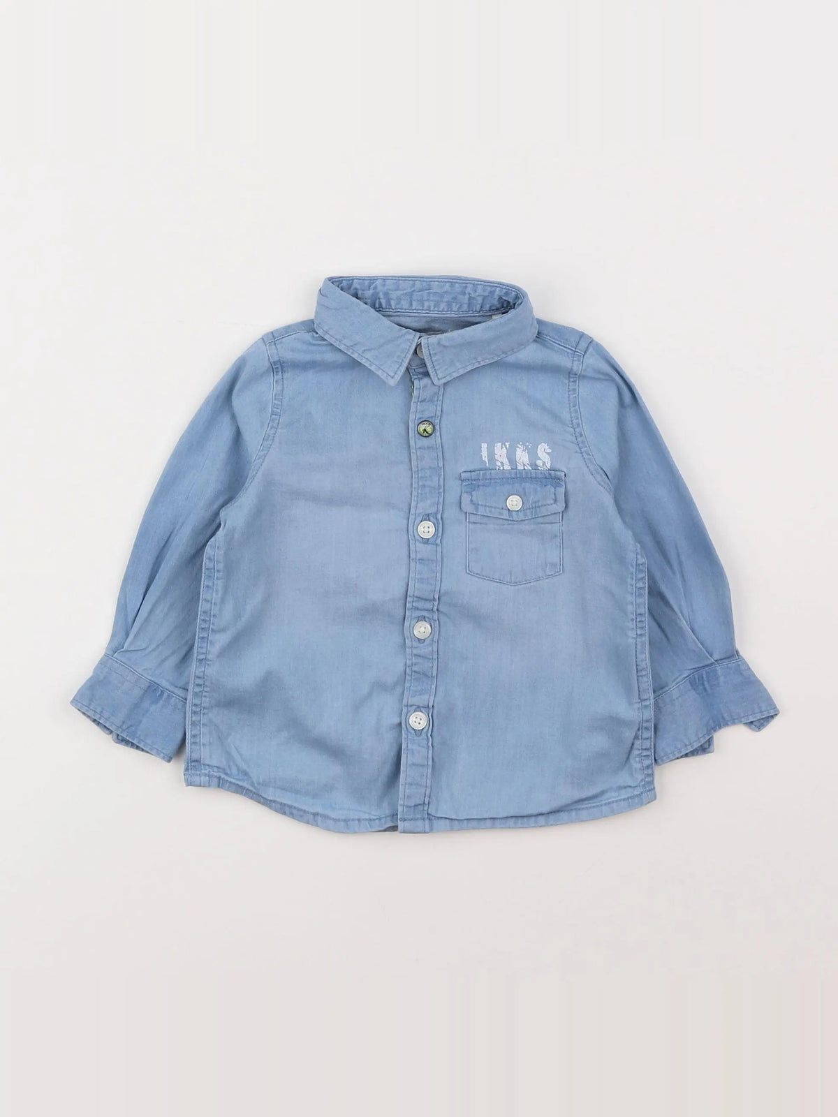 IKKS - chemise bleu - 6 mois