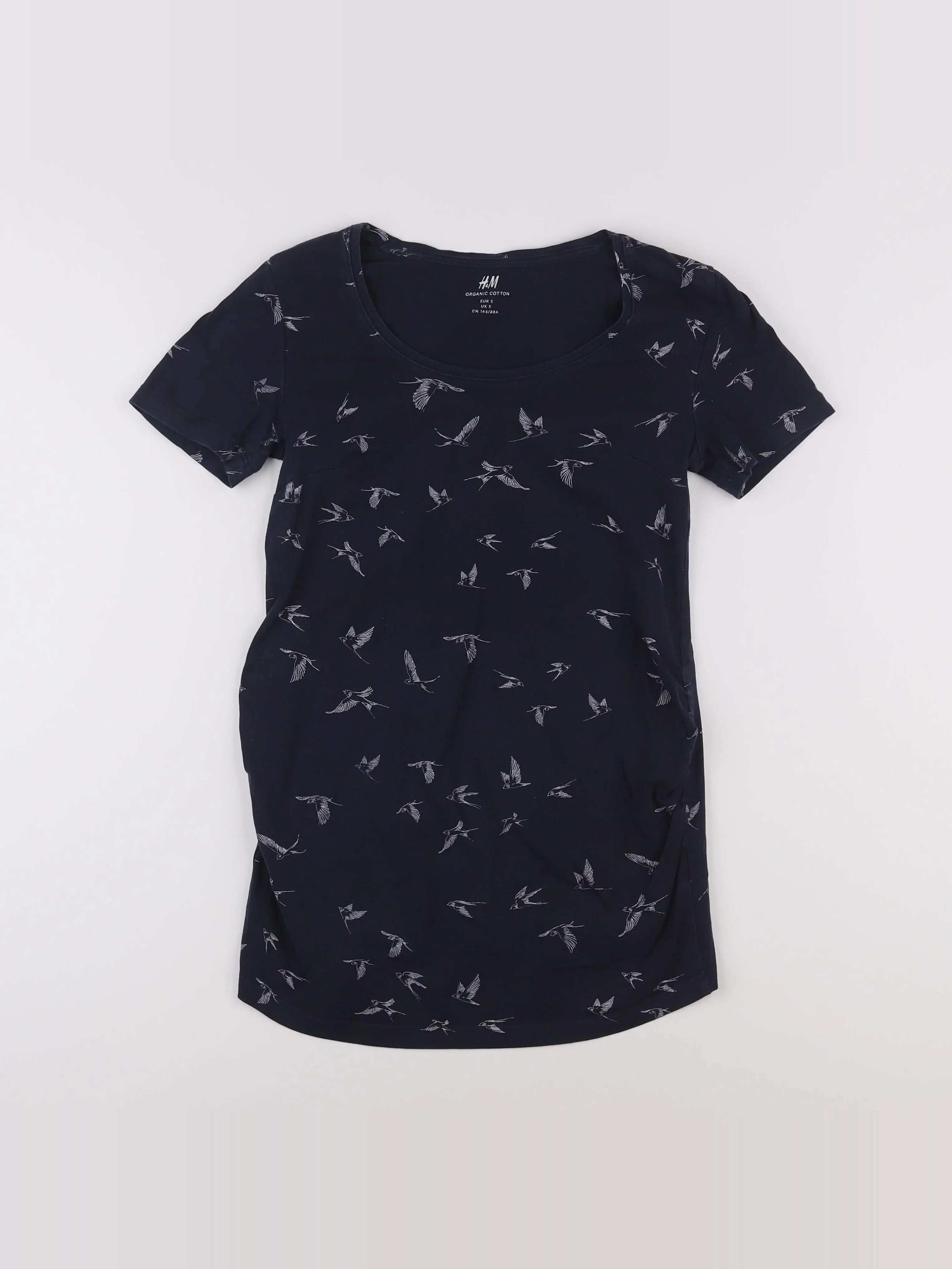 H&M - robe grossesse bleu - 38