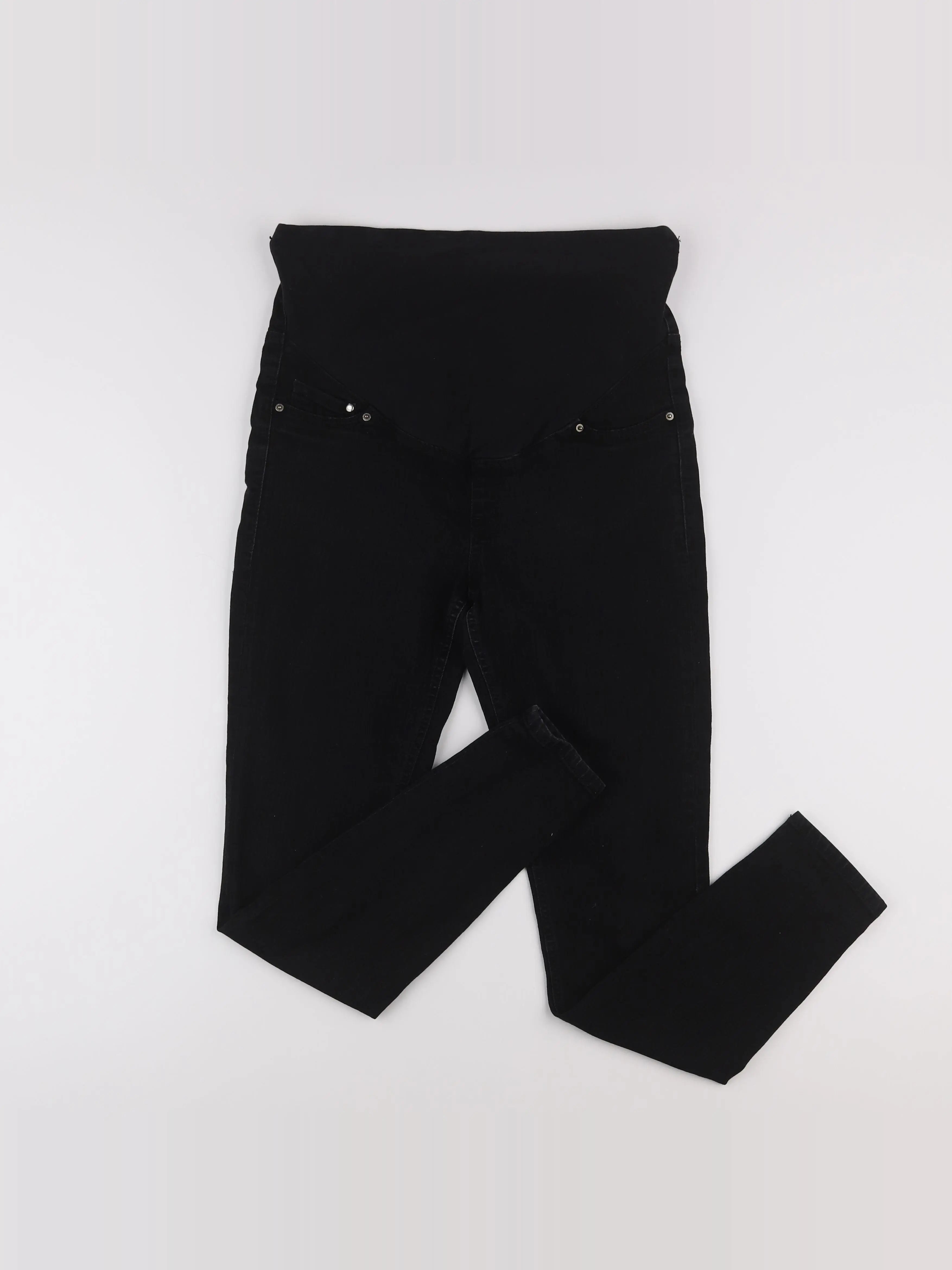 H&M - jean grossesse noir - 38