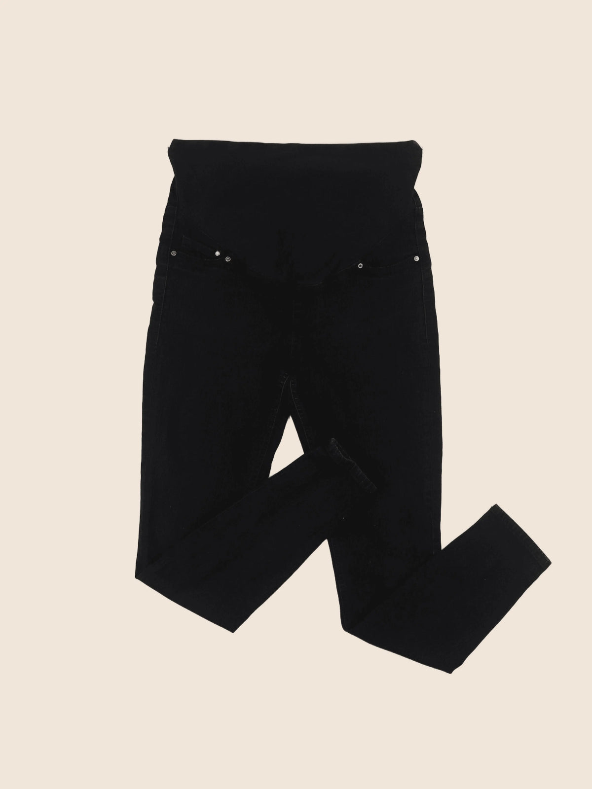 H&M - jean grossesse noir - 38