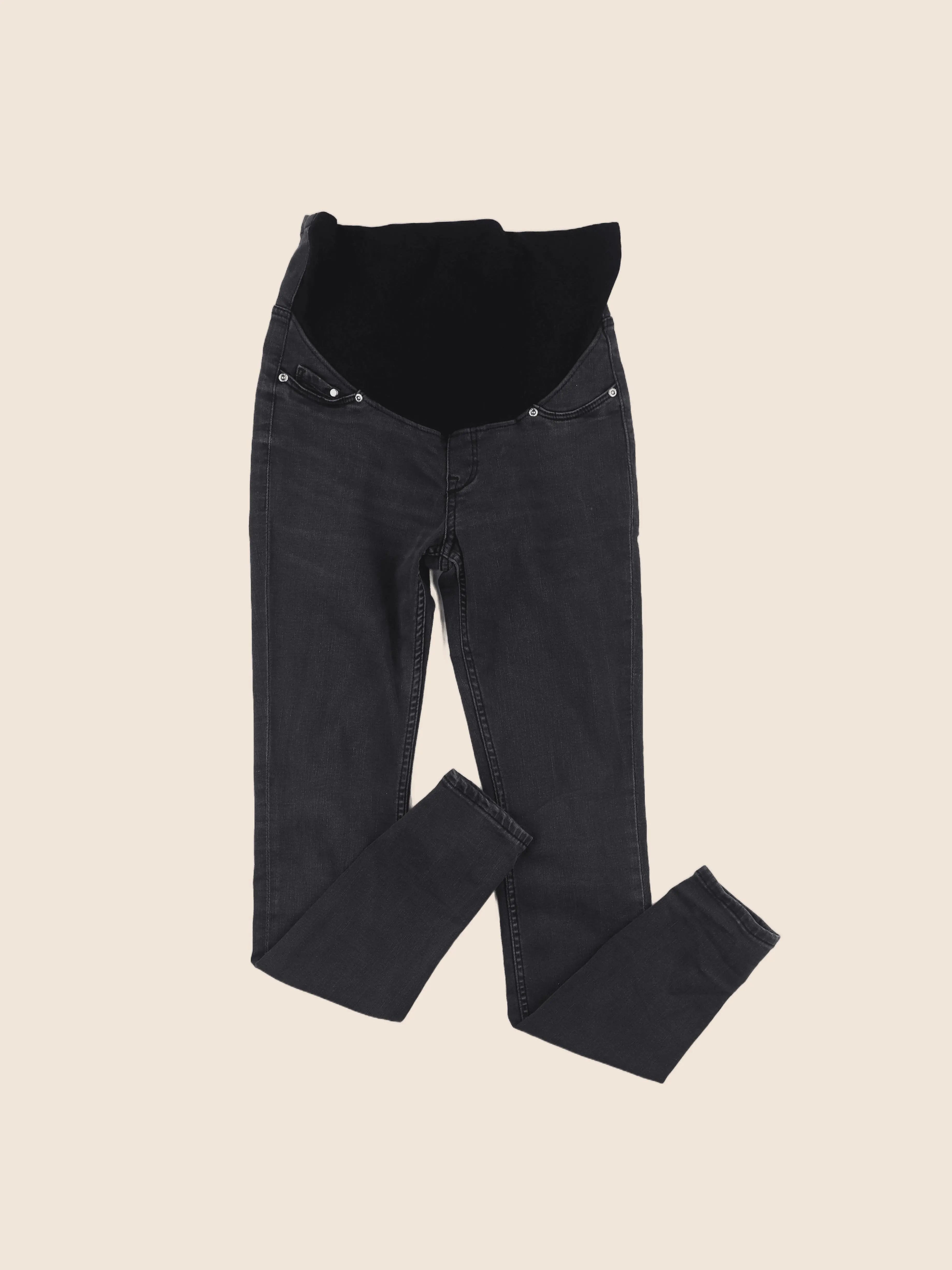 H&M - jean grossesse noir - 38
