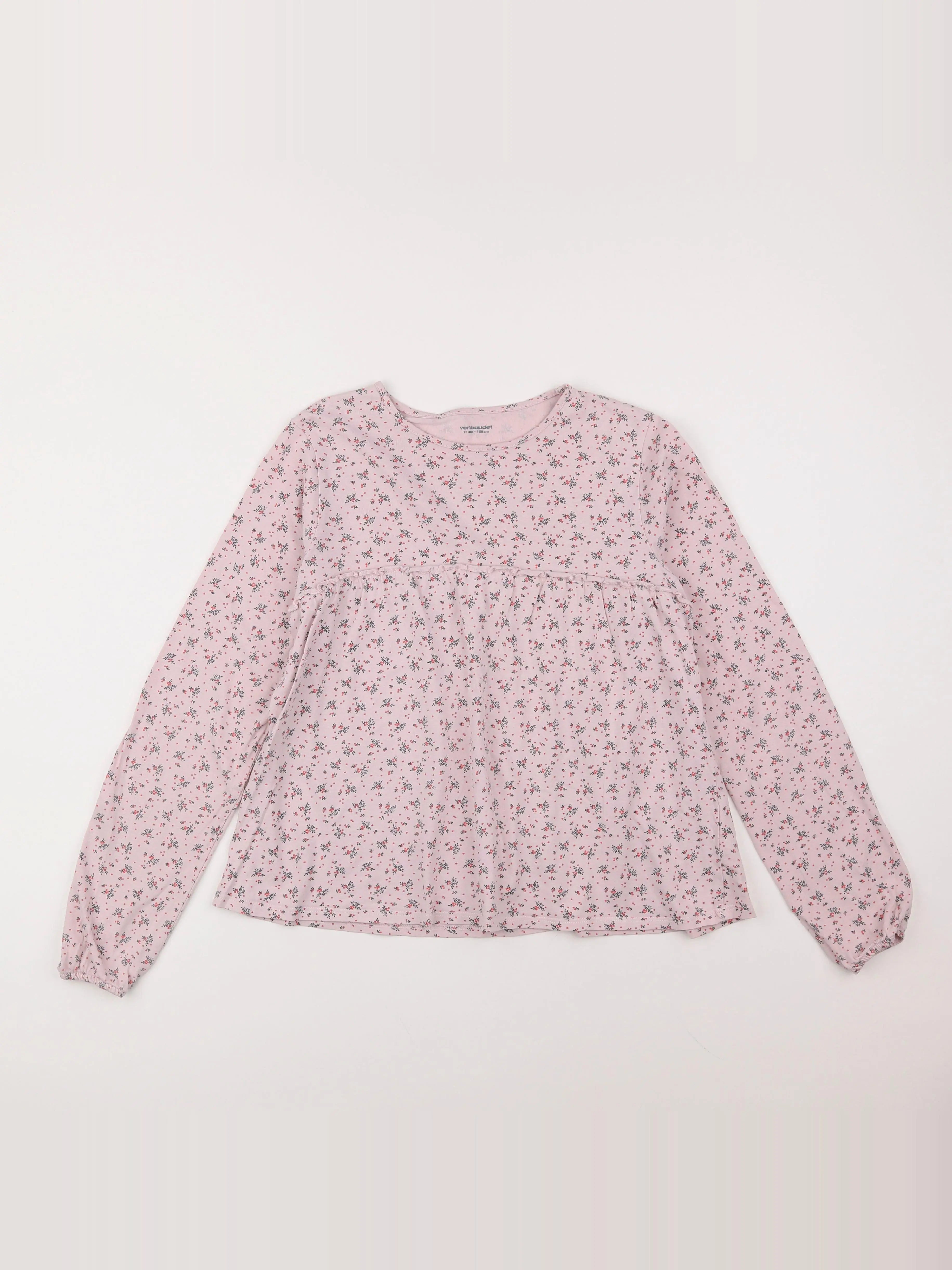 Vertbaudet - tee-shirt rose - 14 ans