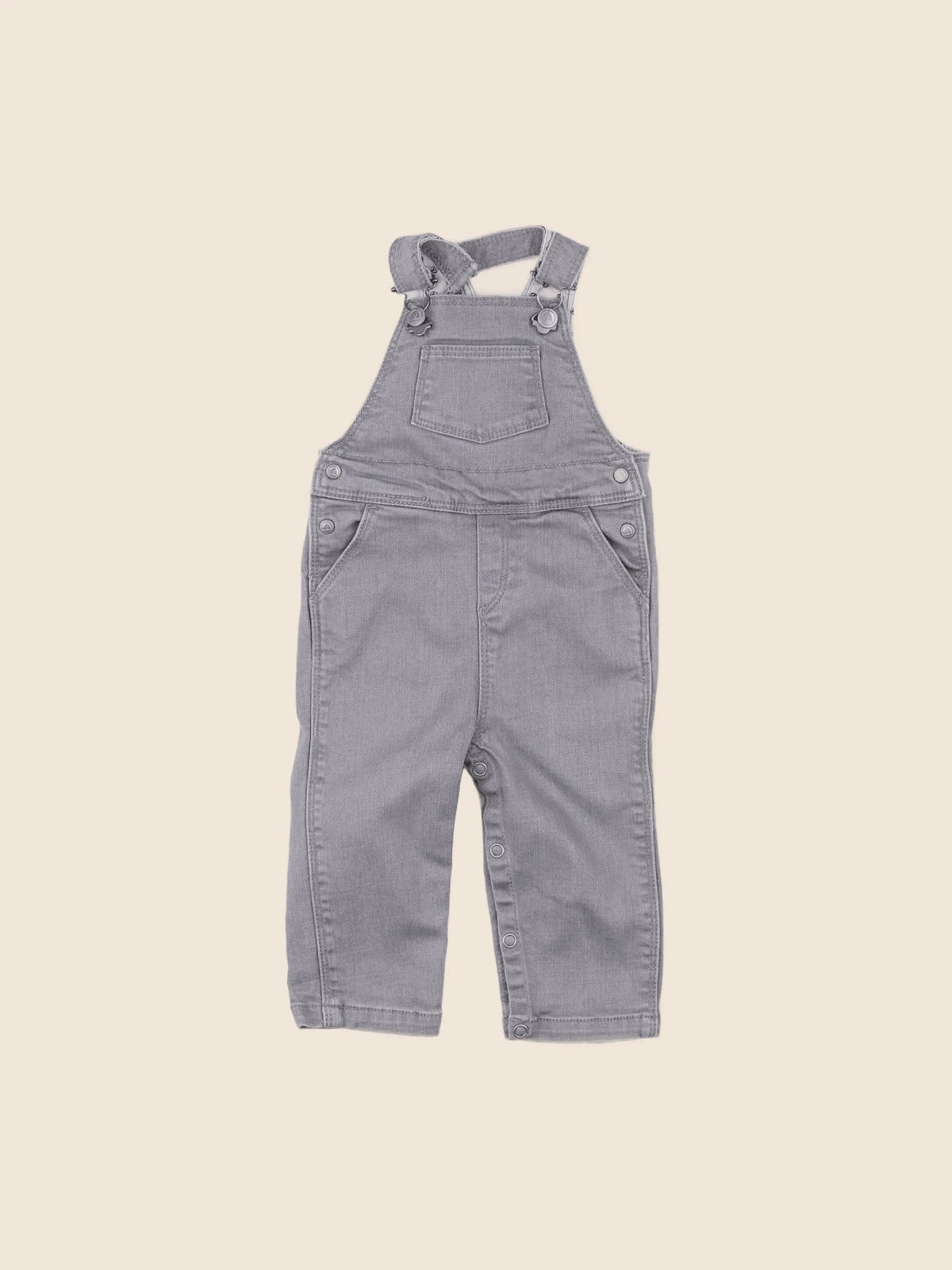 Petit Bateau - salopette gris - 6 mois