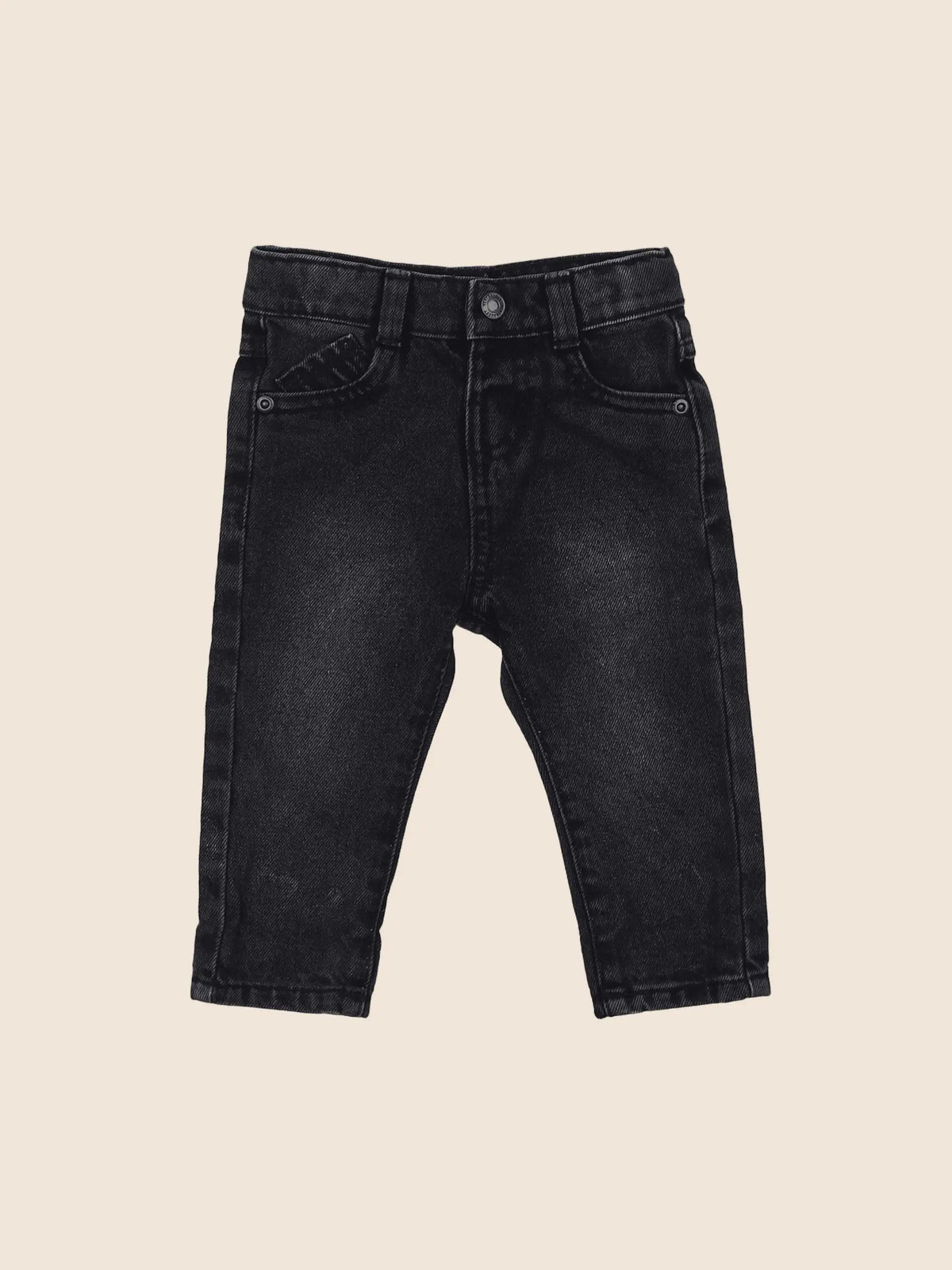Vertbaudet - jean gris - 9 mois