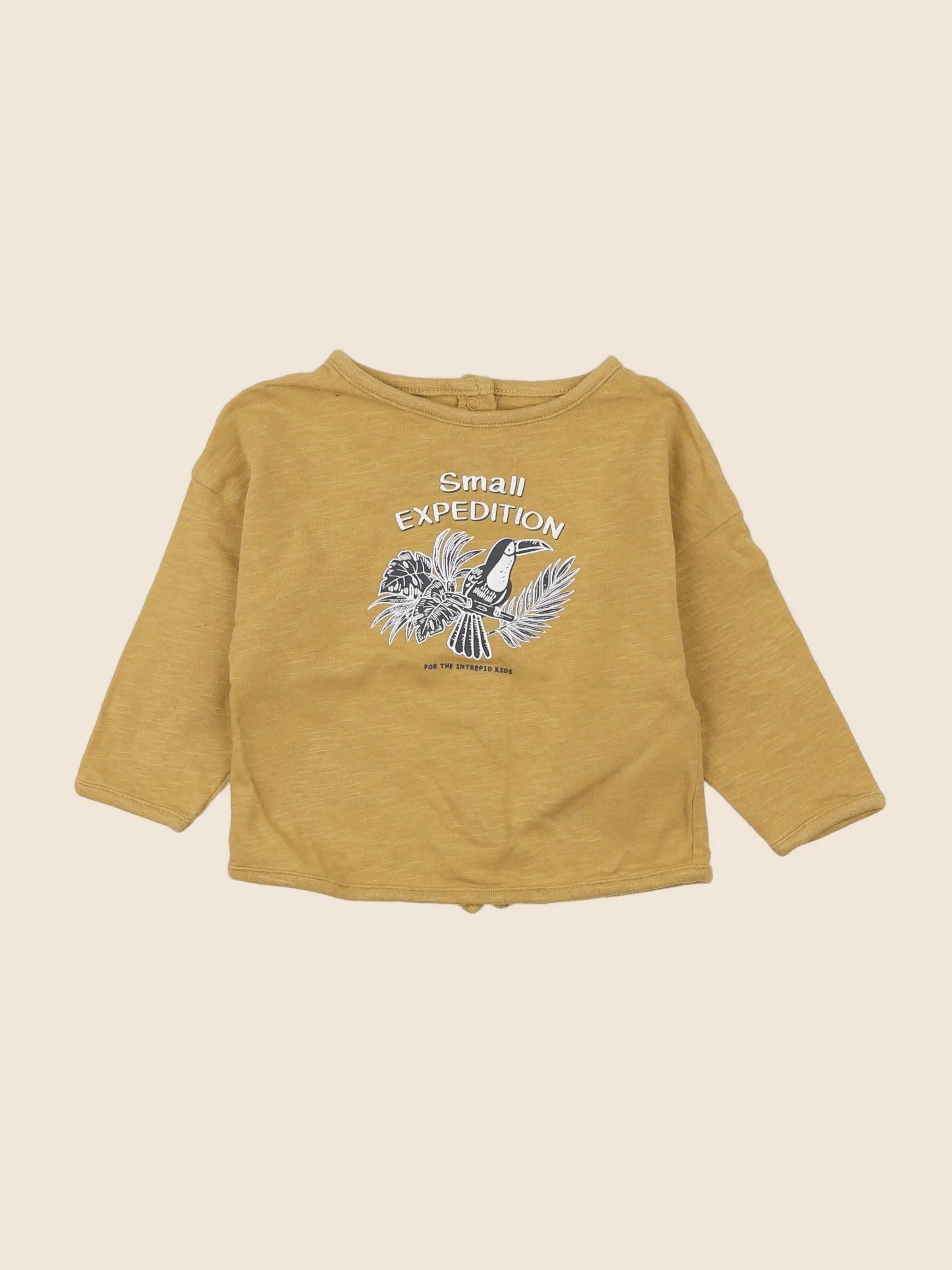 Vertbaudet - tee-shirt jaune - 9 mois