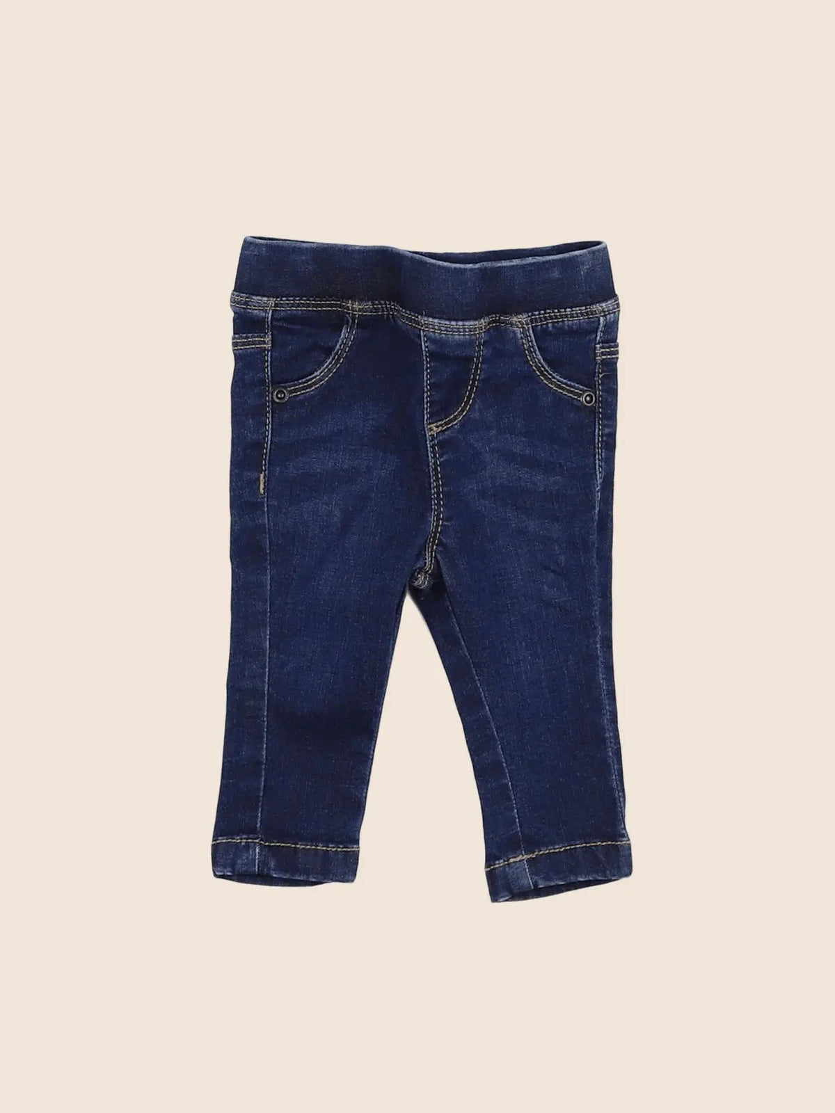 Vertbaudet - jegging bleu - 3 mois