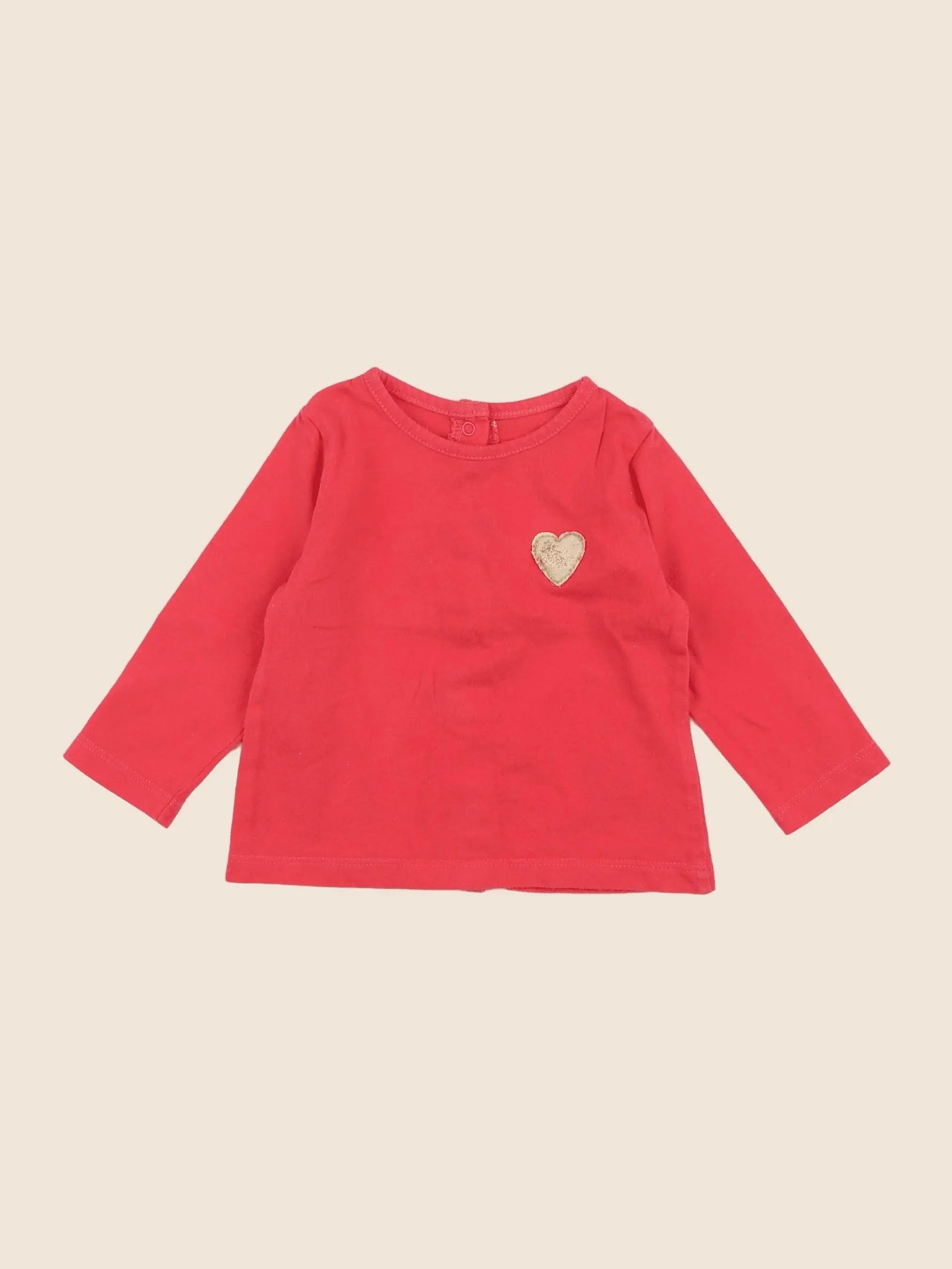 Vertbaudet - tee-shirt rose - 6 mois