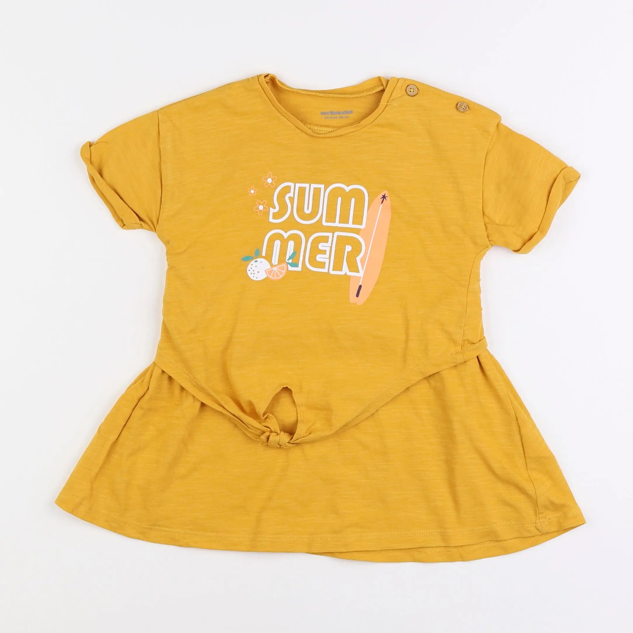 Vertbaudet - robe jaune - 2 ans