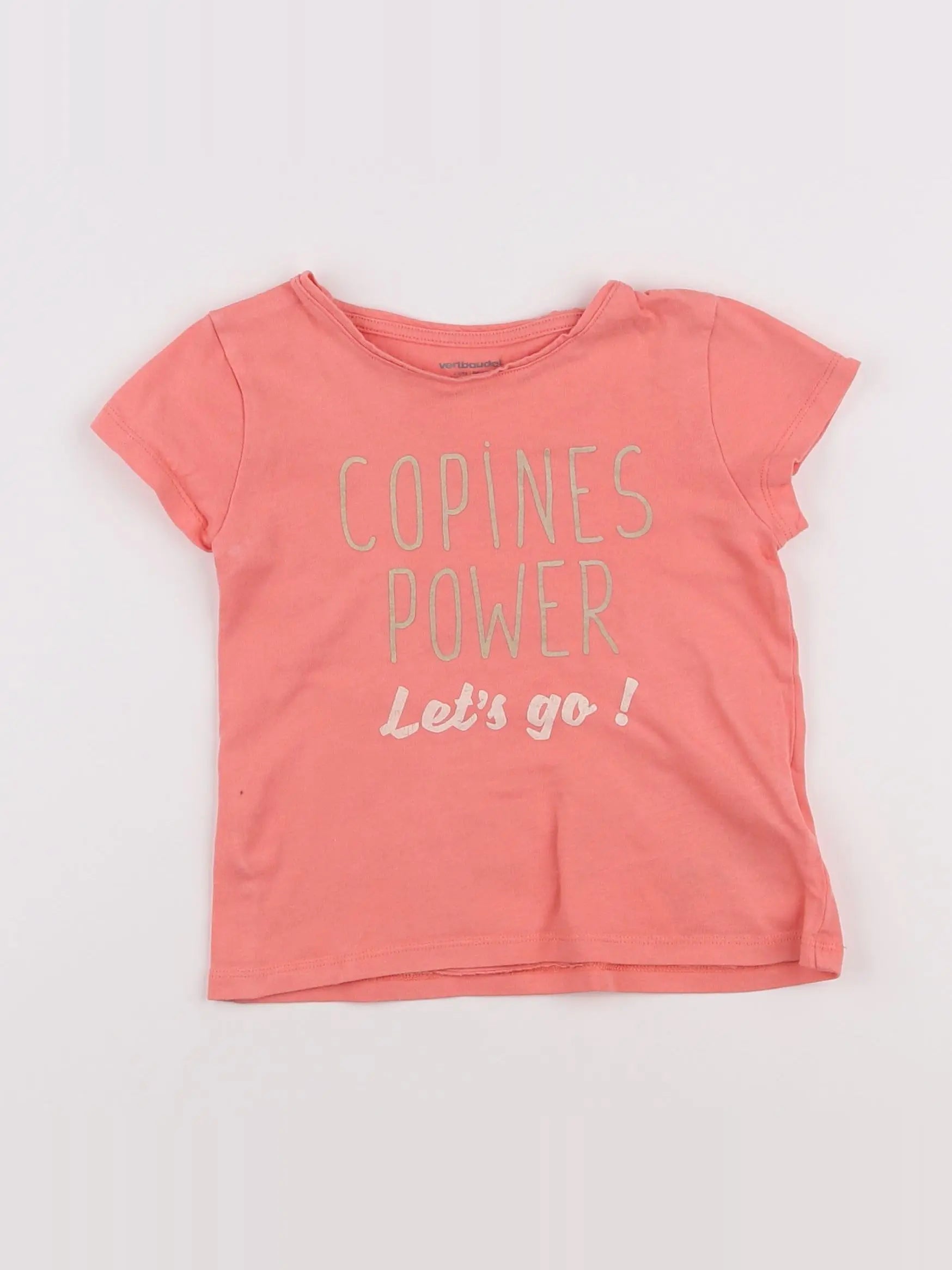 Vertbaudet - tee-shirt rose - 2 ans
