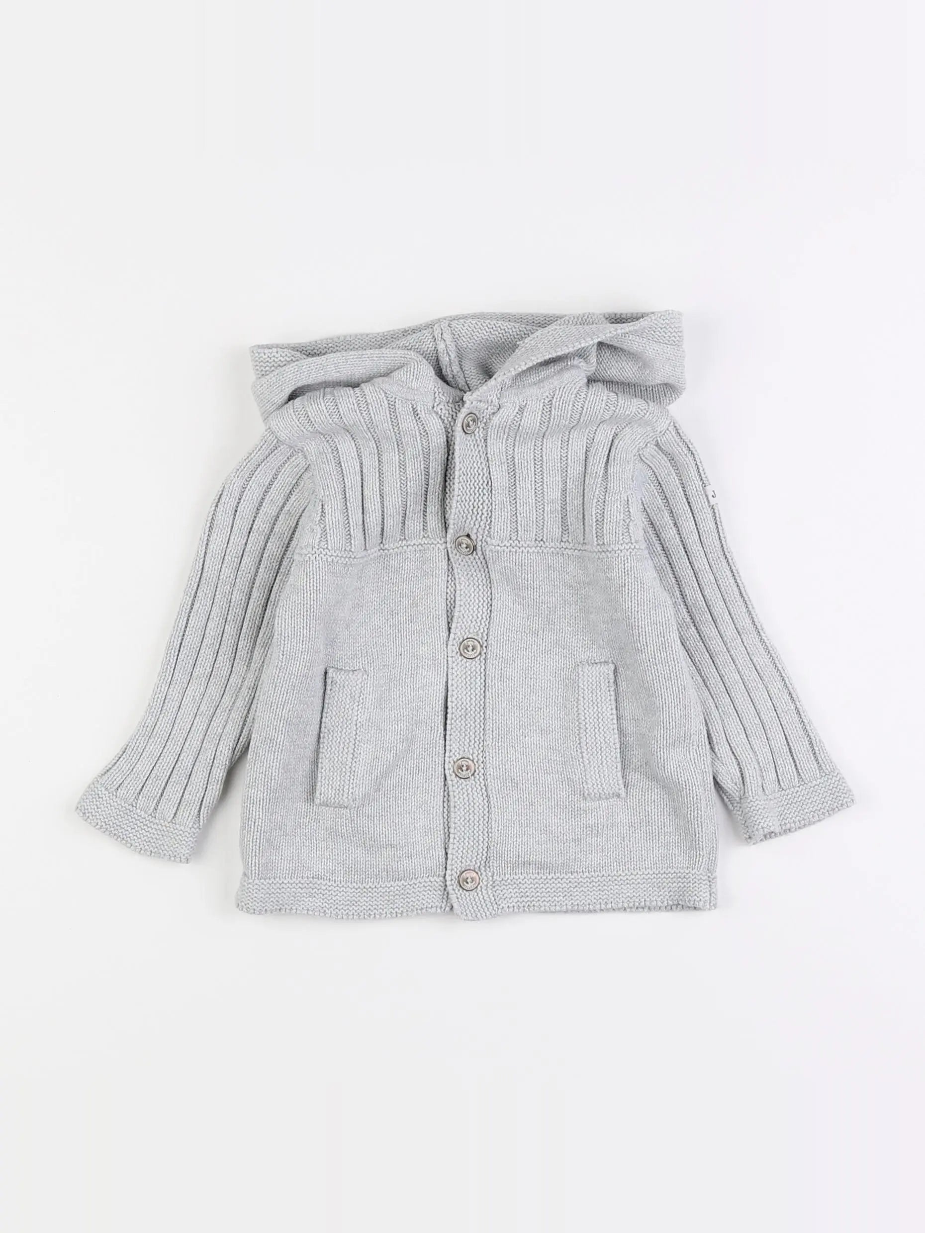 Jacadi - gilet gris - 12 mois