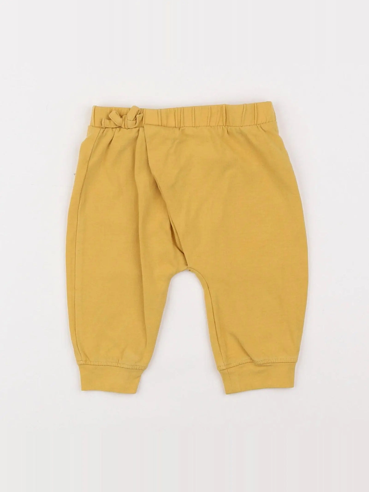 Vertbaudet - pantalon jaune - 6 mois