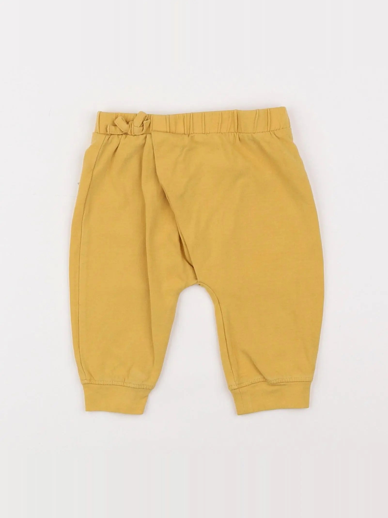 Vertbaudet - pantalon jaune - 6 mois