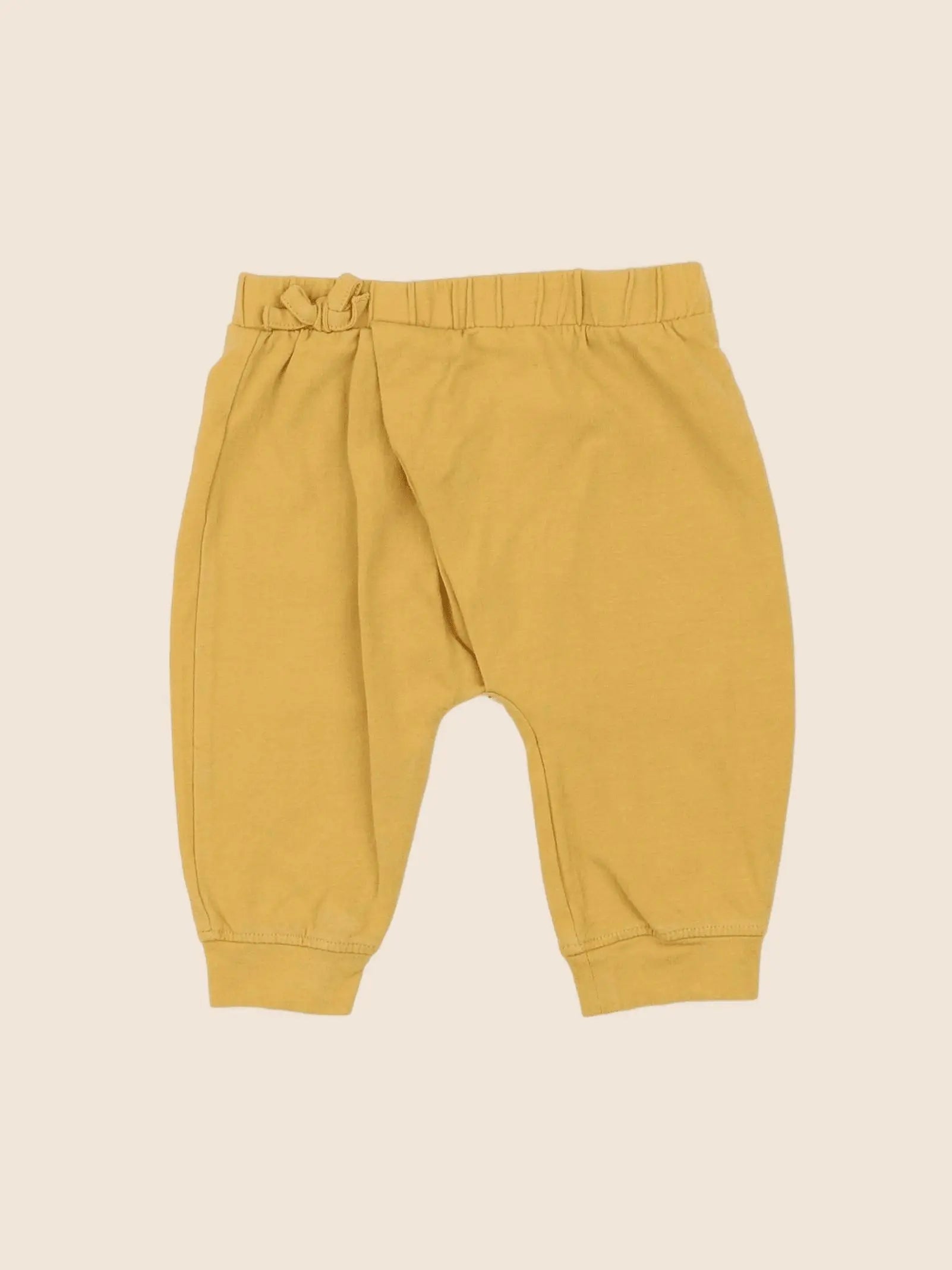 Vertbaudet - pantalon jaune - 6 mois