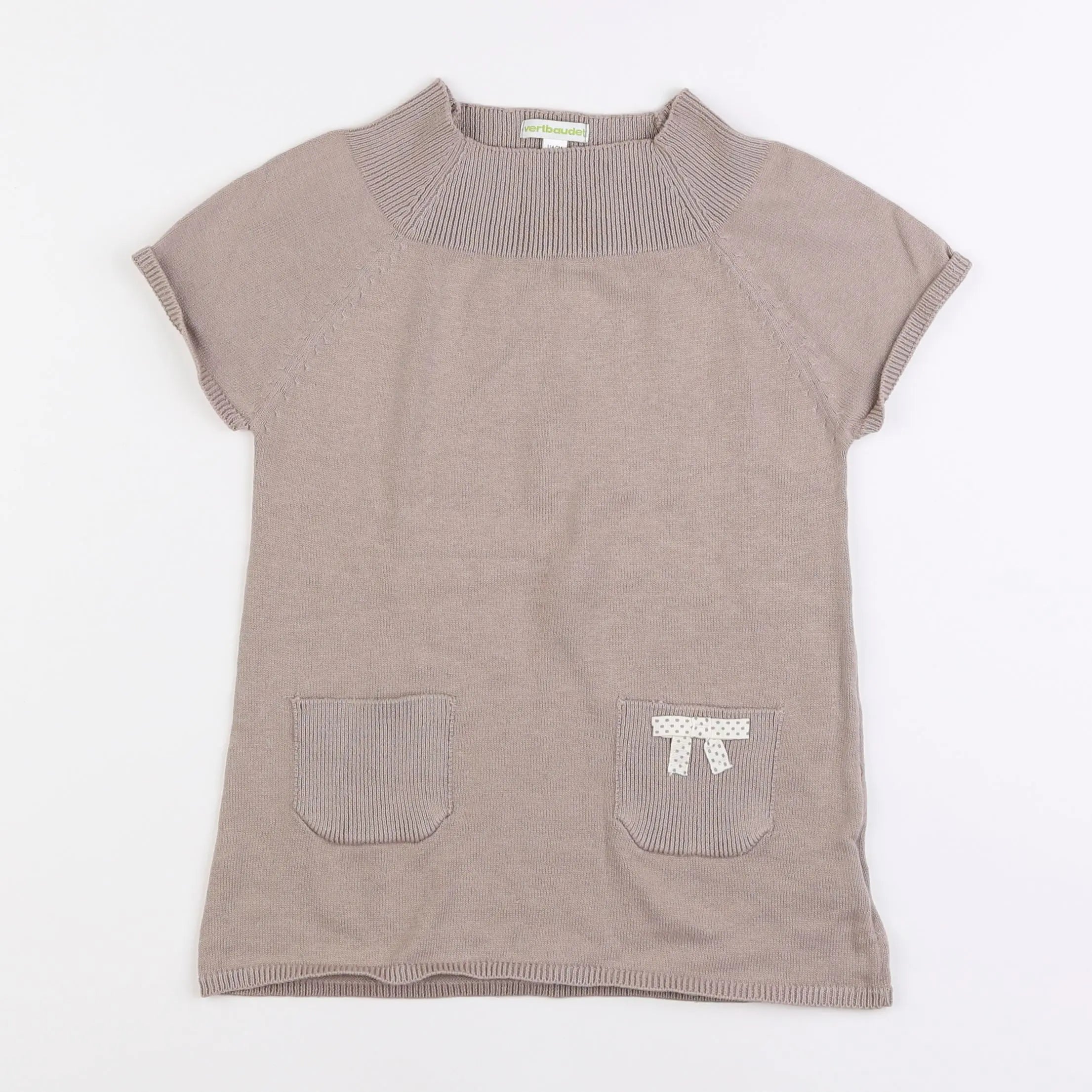 Vertbaudet - robe beige - 6 ans